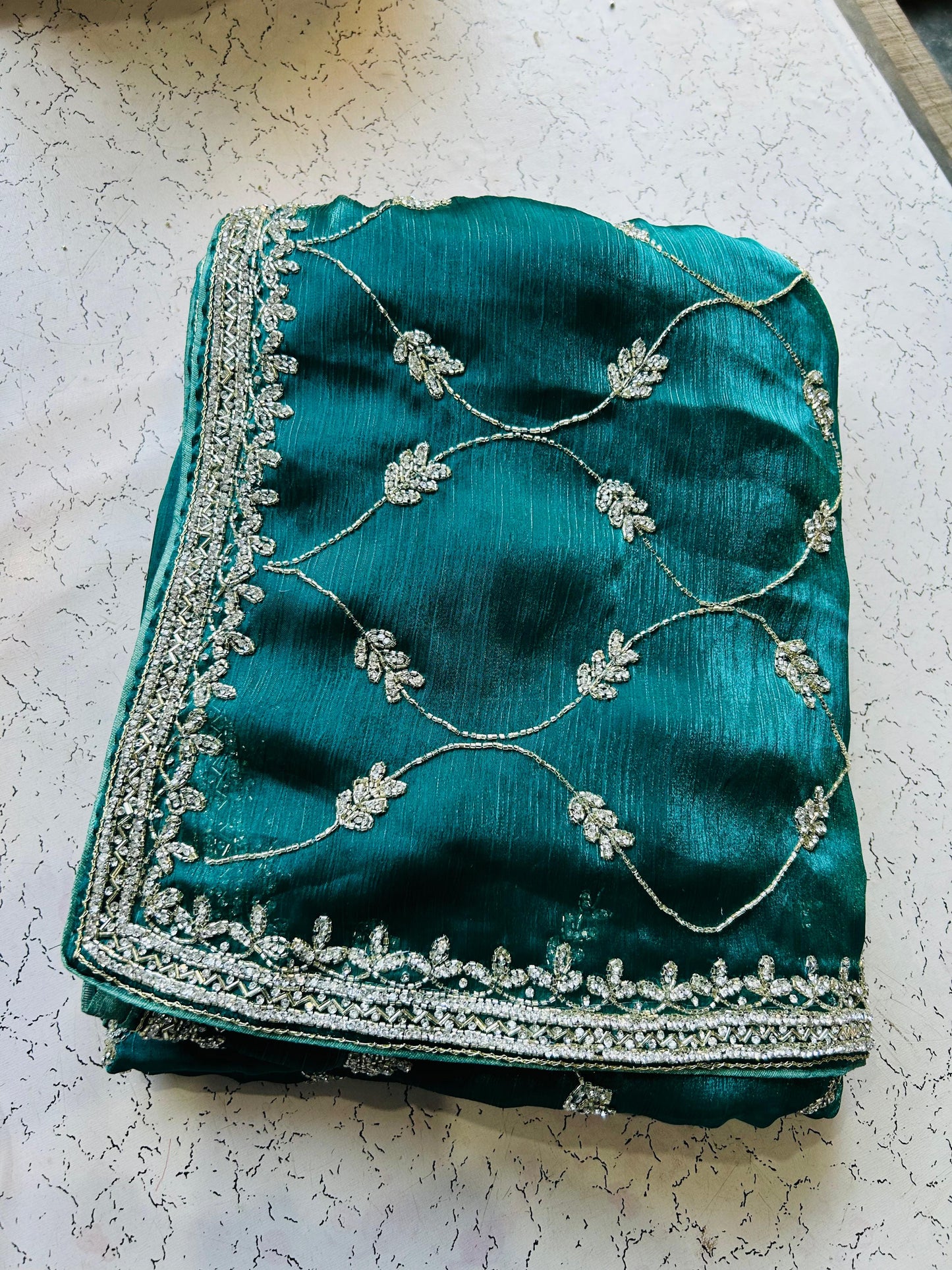 Jimmy Choo jaal design with diamond stone handwork