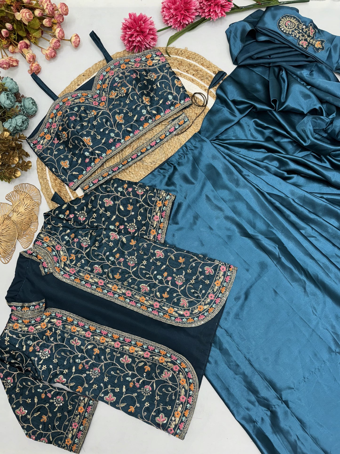 Ready To Wear Saree With Jacket
