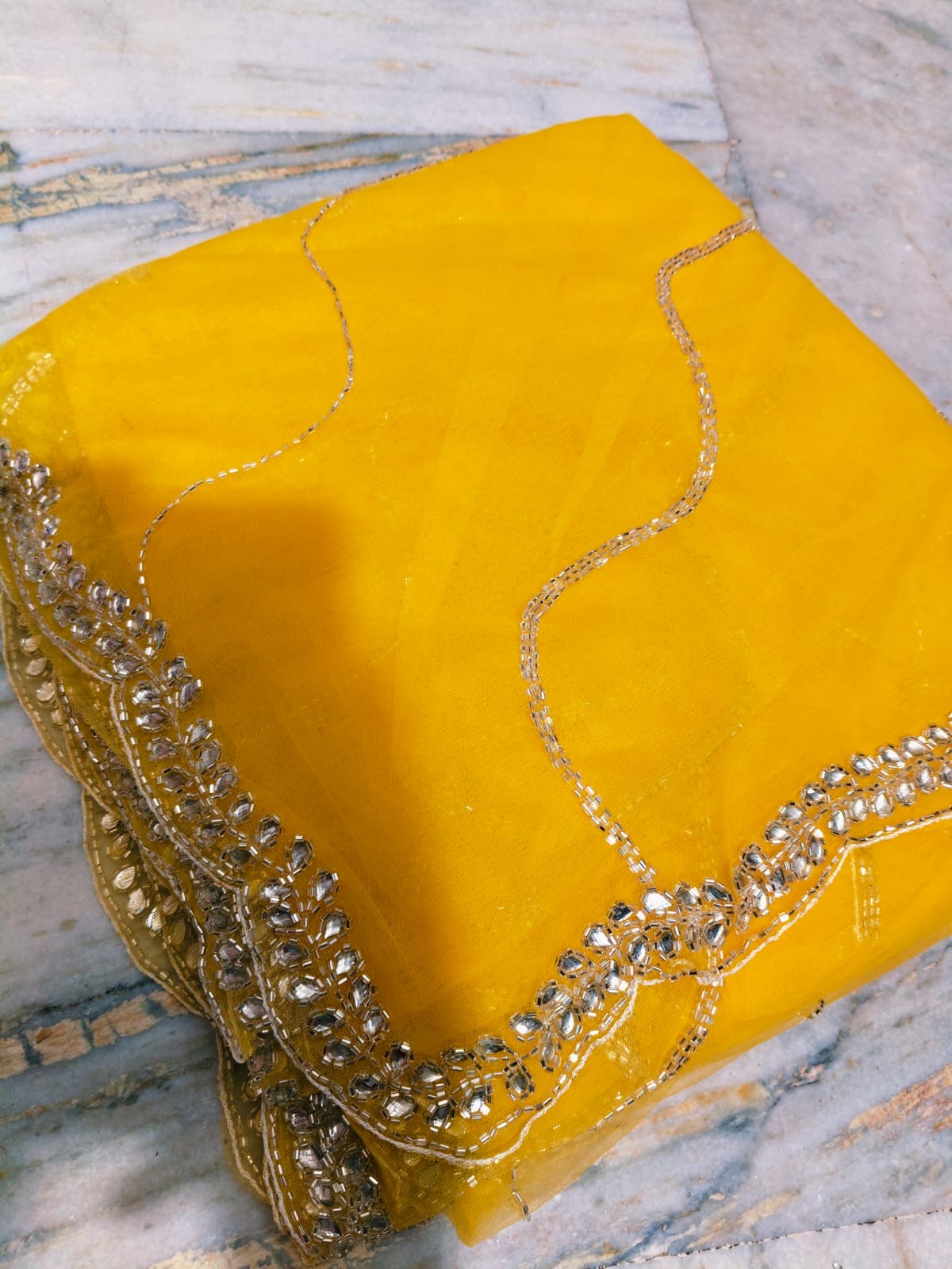 Payal design net handwork saree