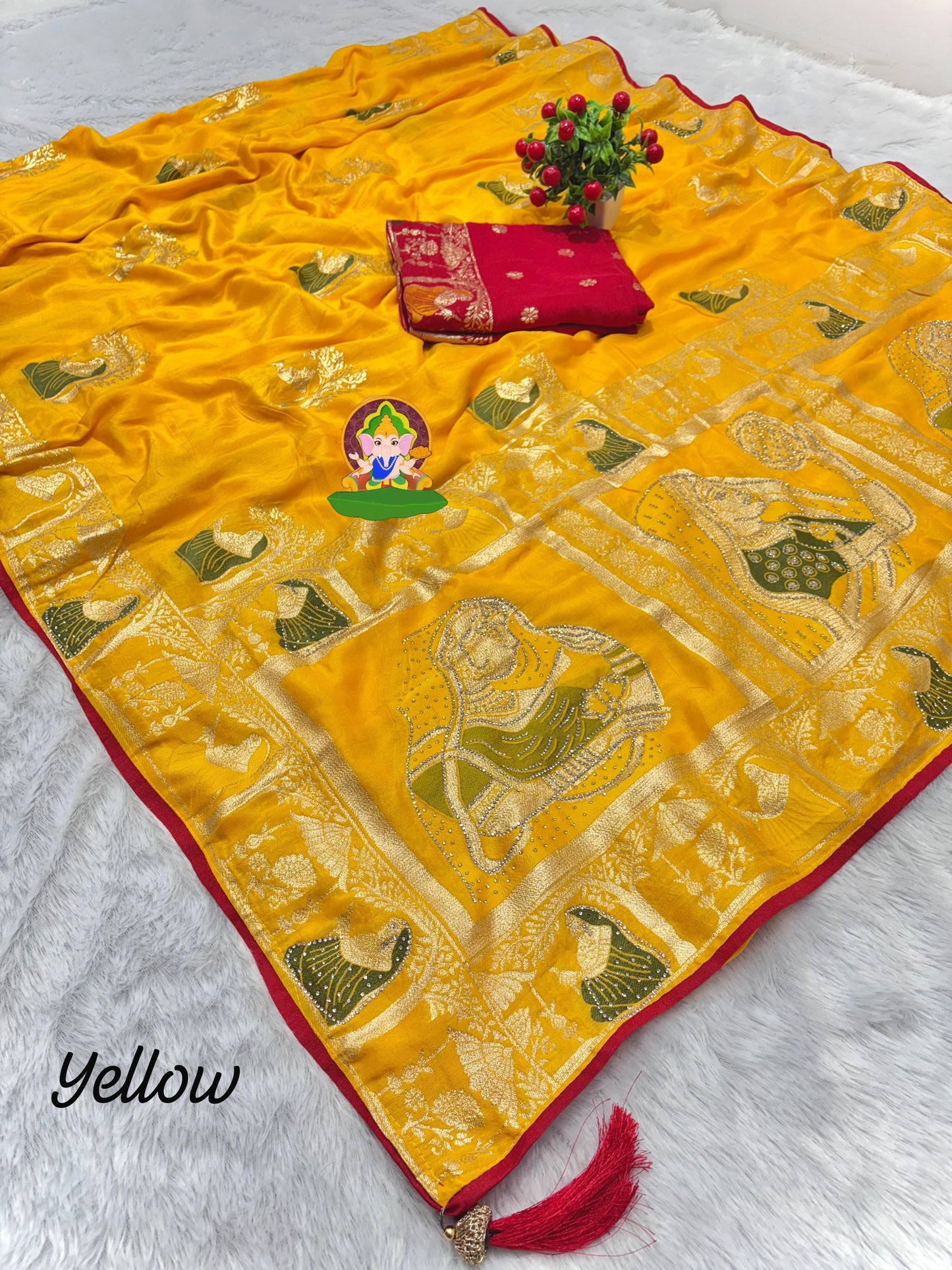 Dulhan Dola Viscose Silk with sirowski work