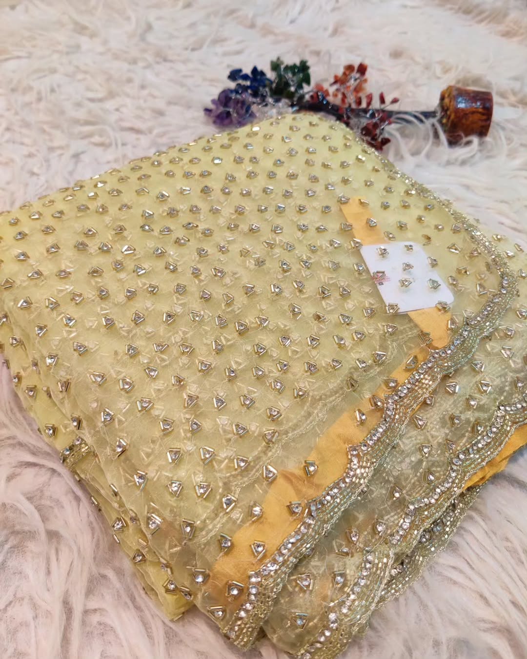 Crystal Tissues saree