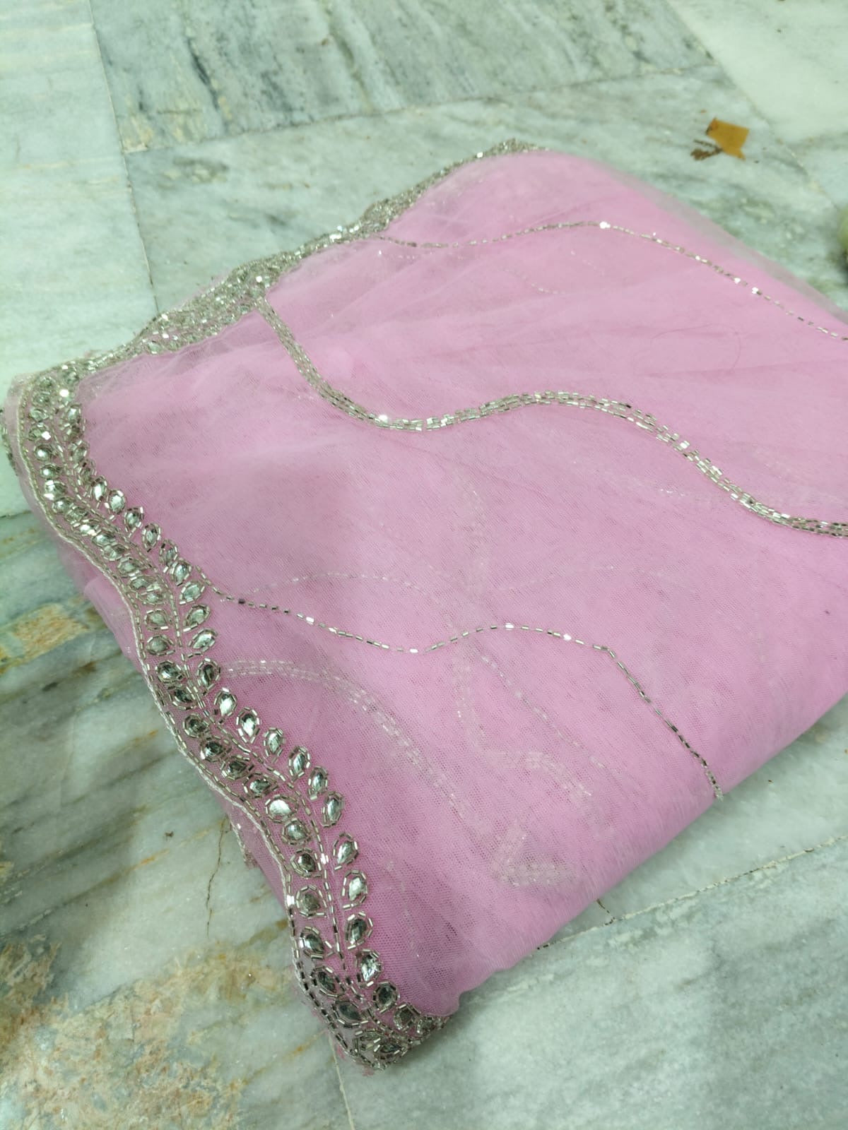 Payal design net handwork saree