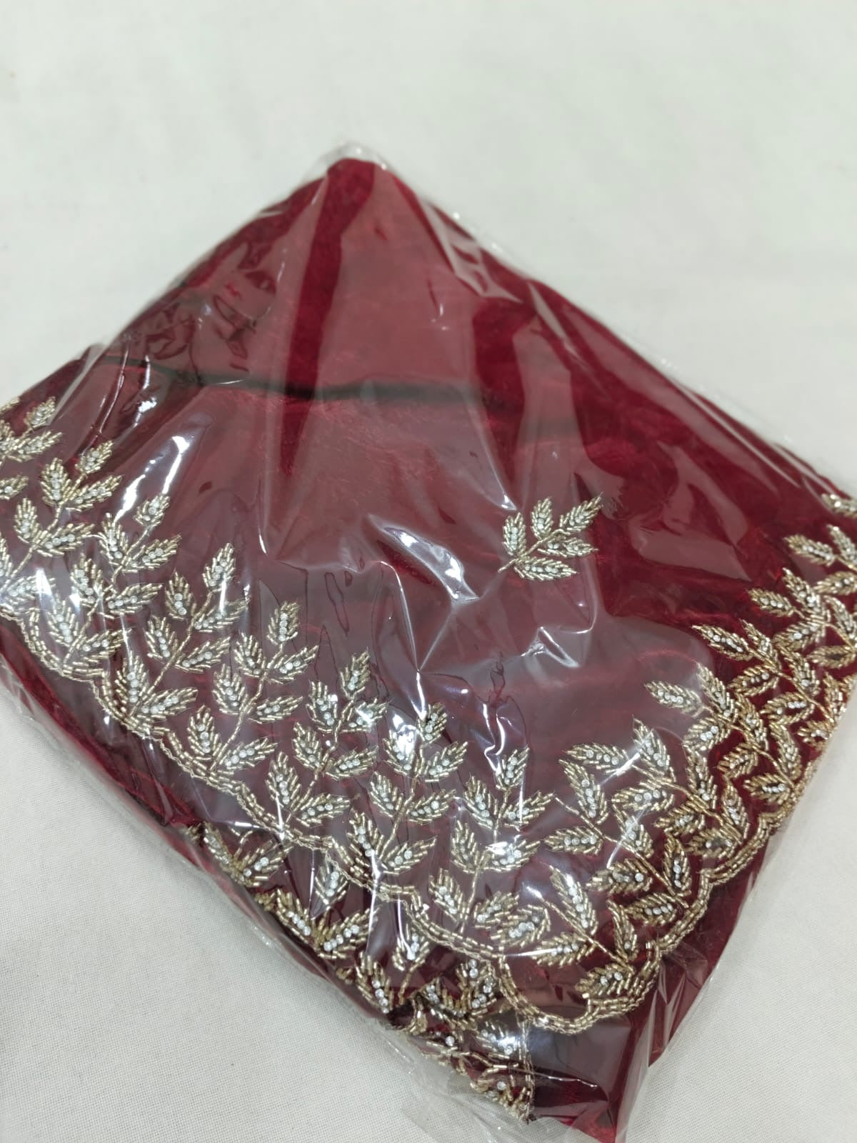Fendi fabric with diamond stone handwork