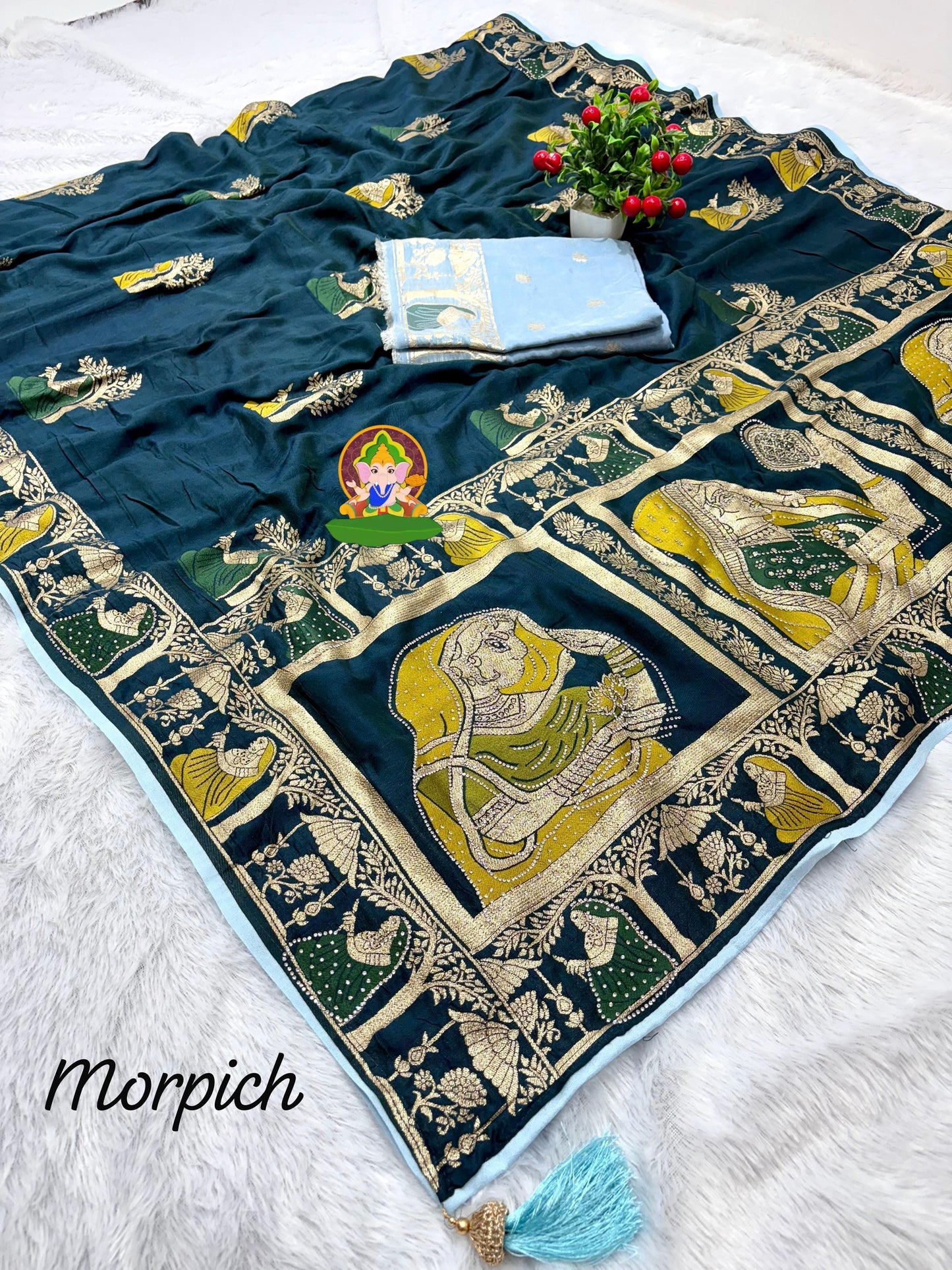 Dulhan Dola Viscose Silk with sirowski work