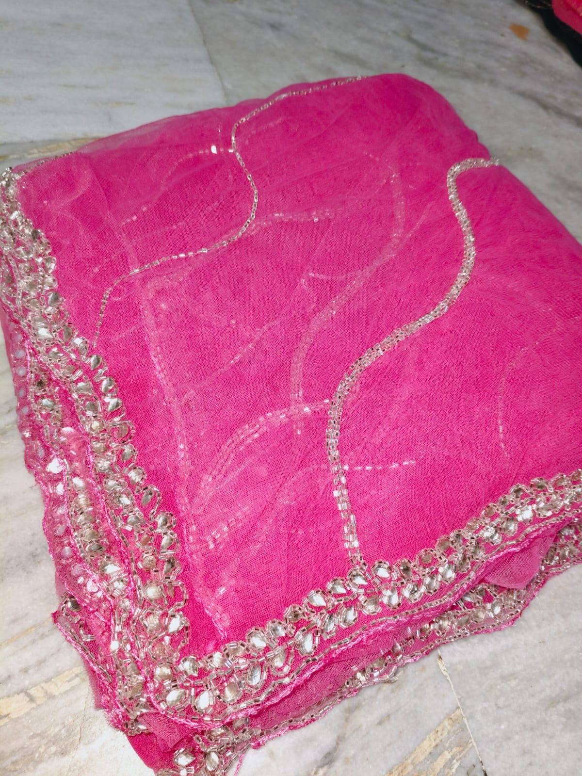 Payal design net handwork saree