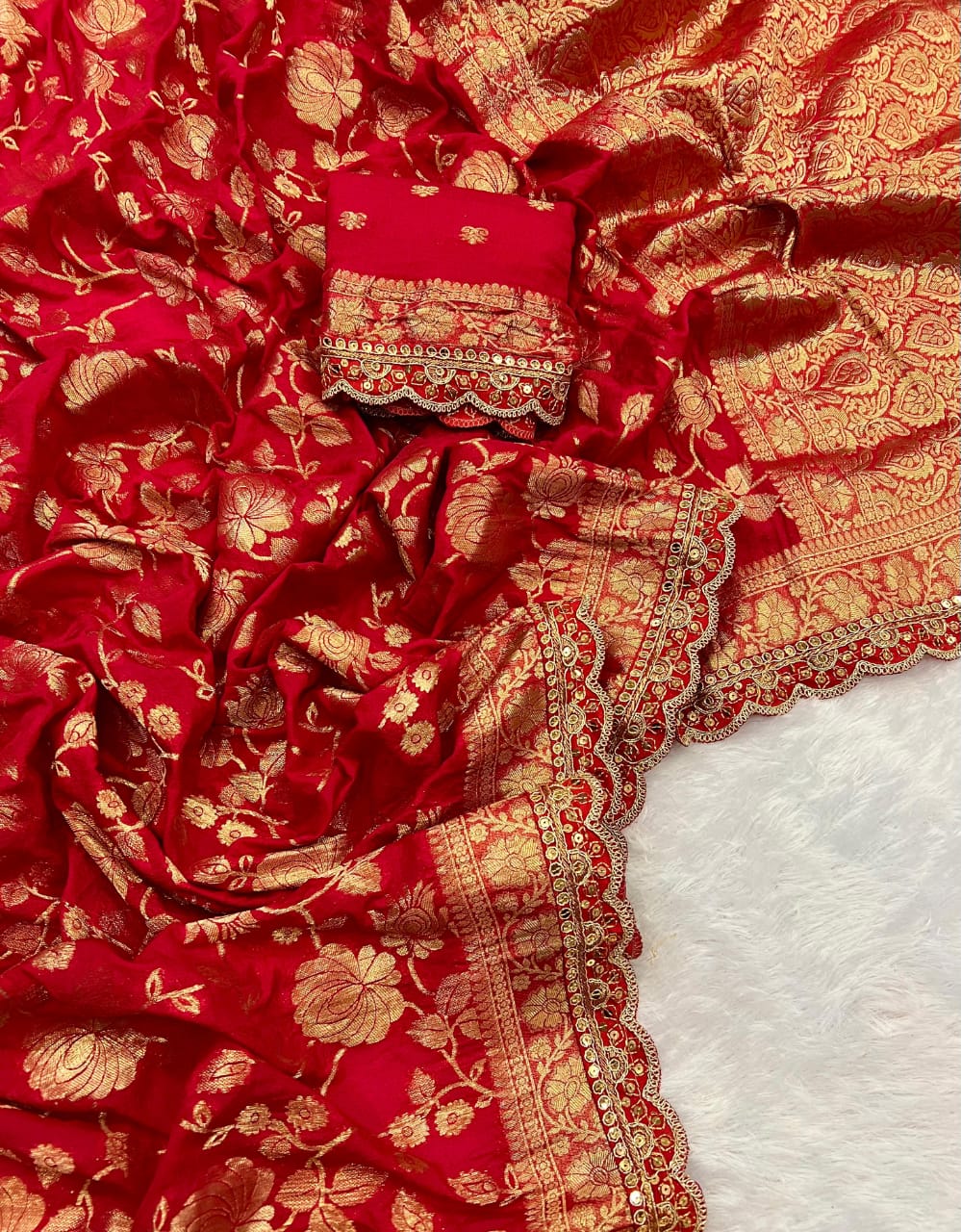 khaddi georgette designer saree in sabyasachi design