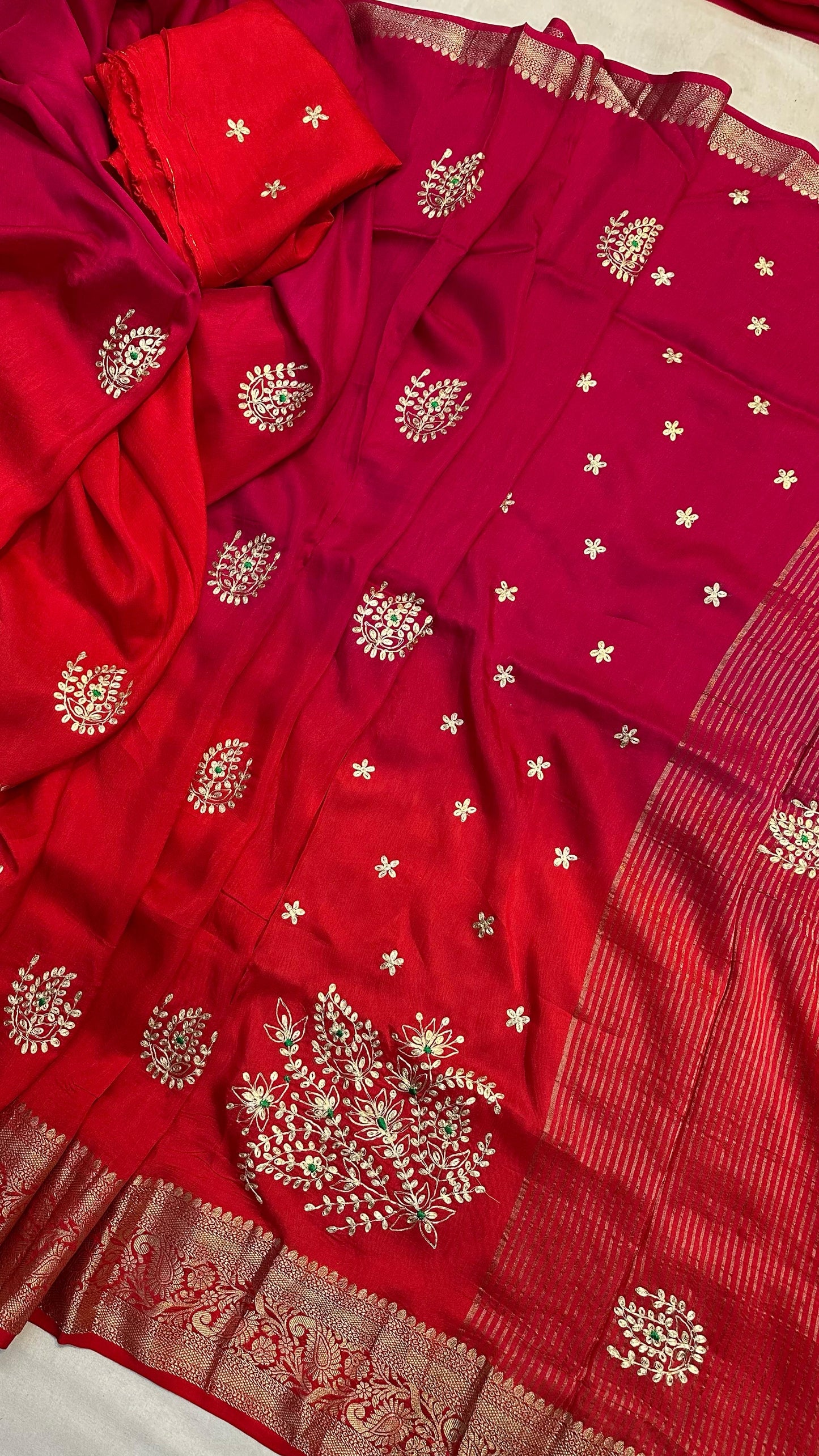 Fabric pure moonga silk jari saree
