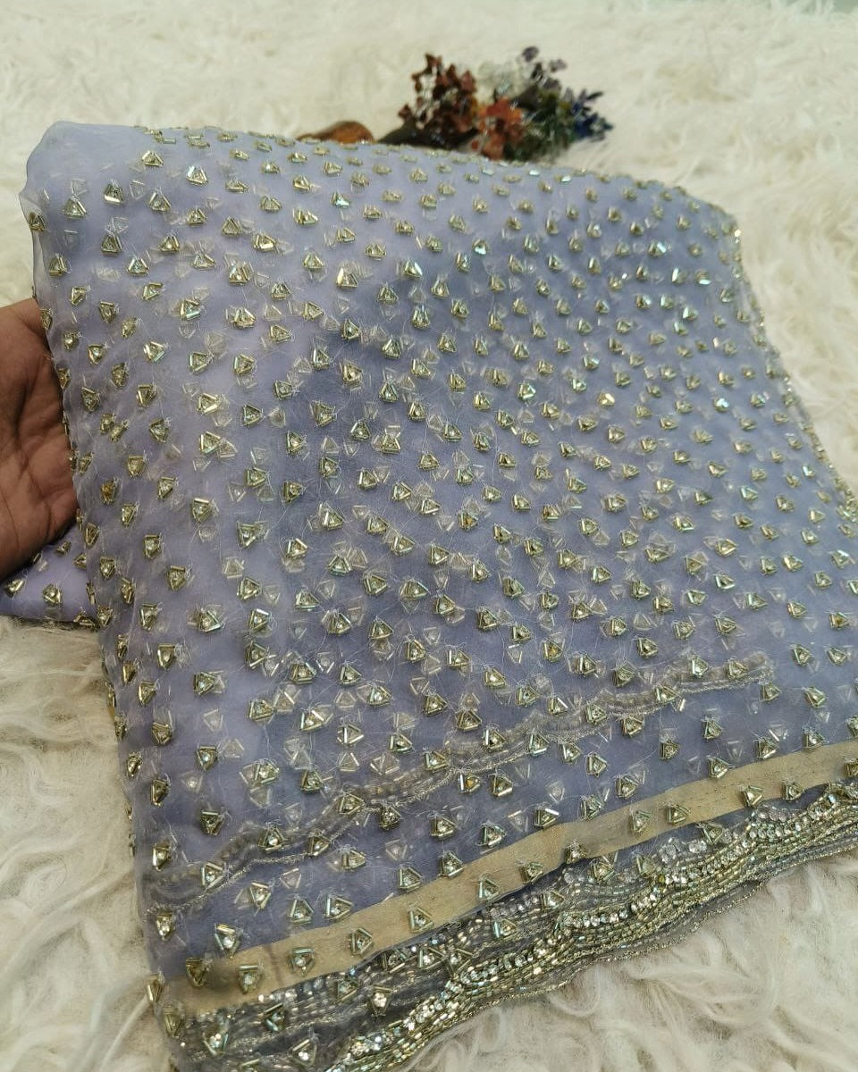 Crystal Tissues saree