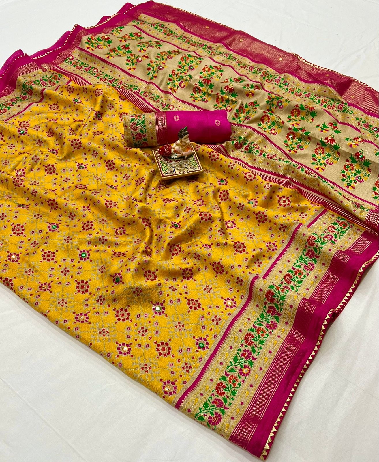 Soft Pashmina Silk Printed Saree