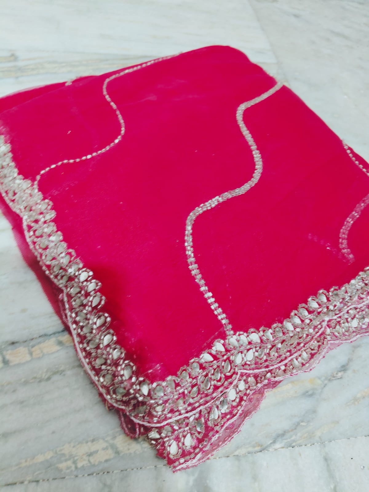 Payal design net handwork saree