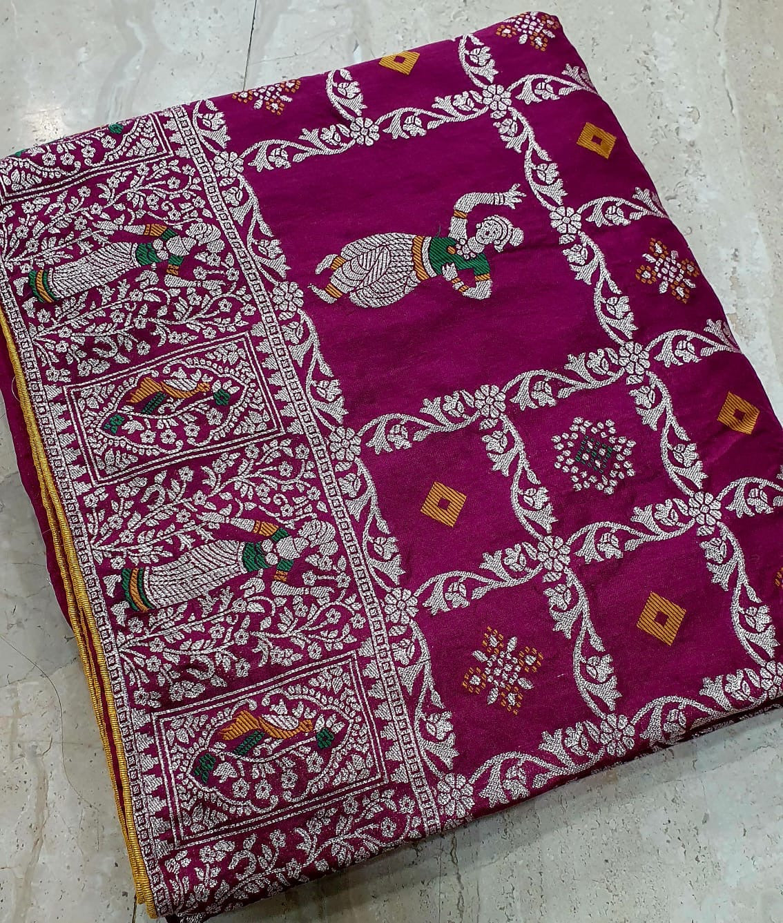 Zari Bandhej Saree