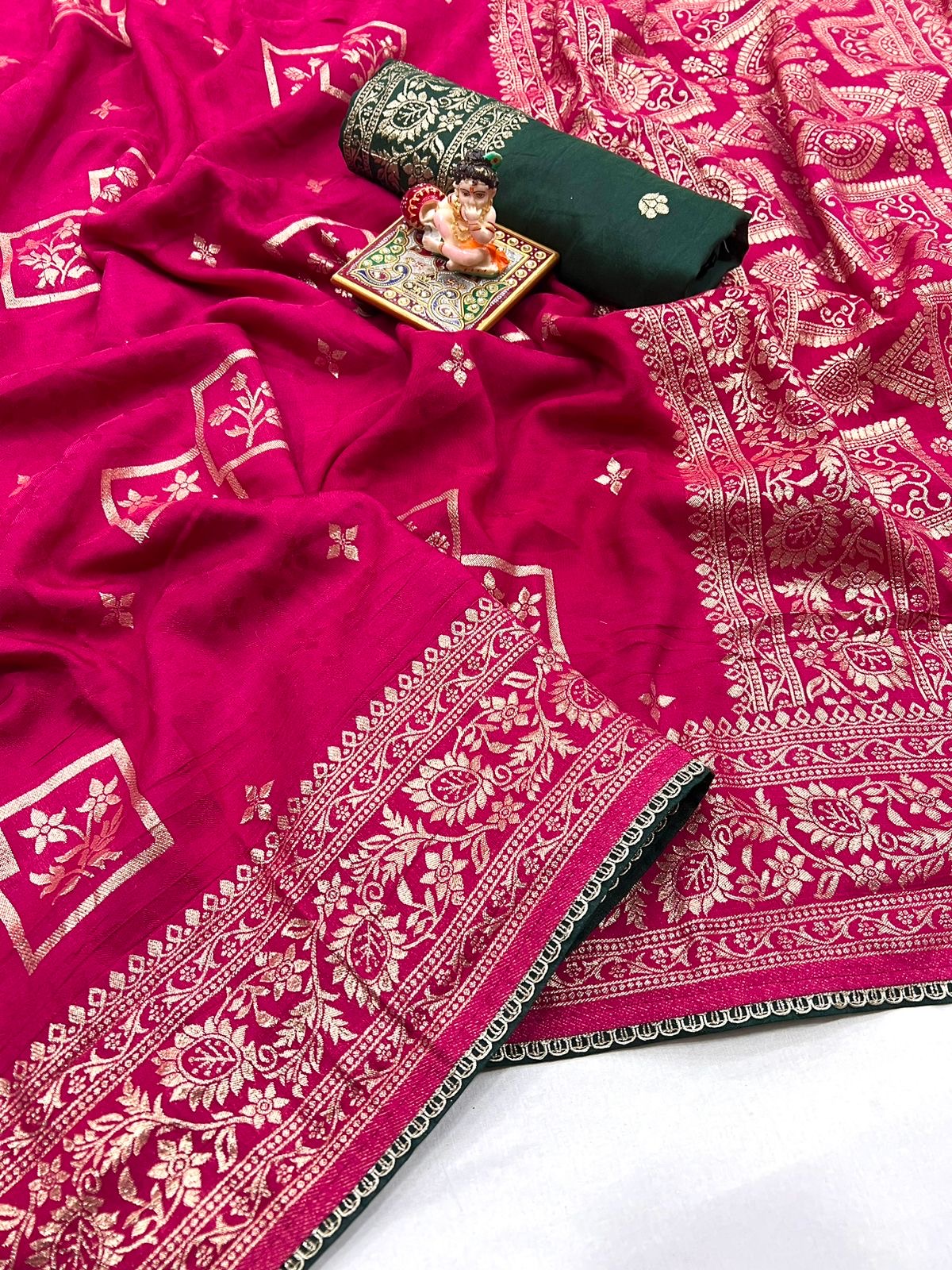 Muslin Silk zari saree