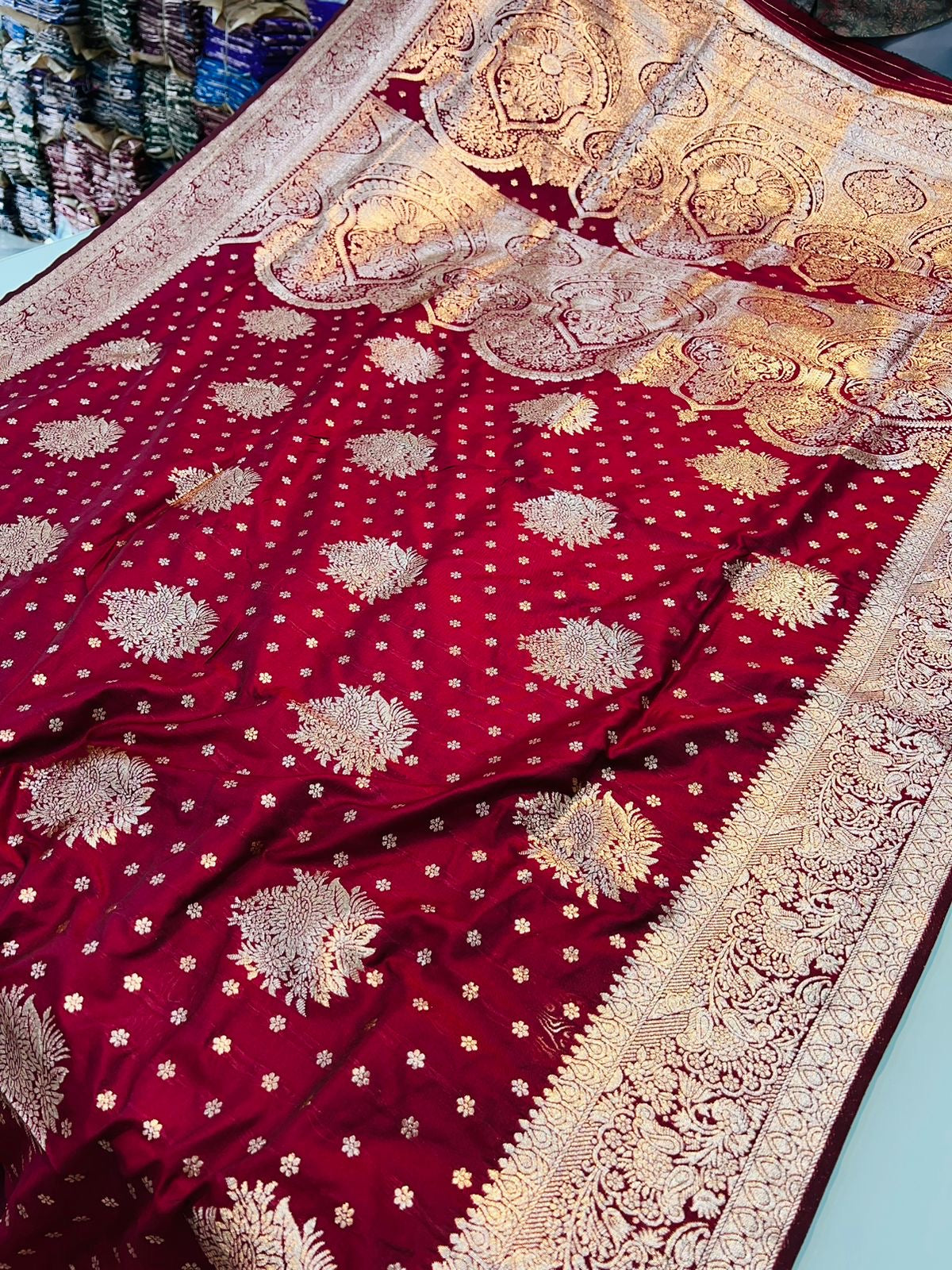 Banarasi silk saree with Pure Banarasi Jari