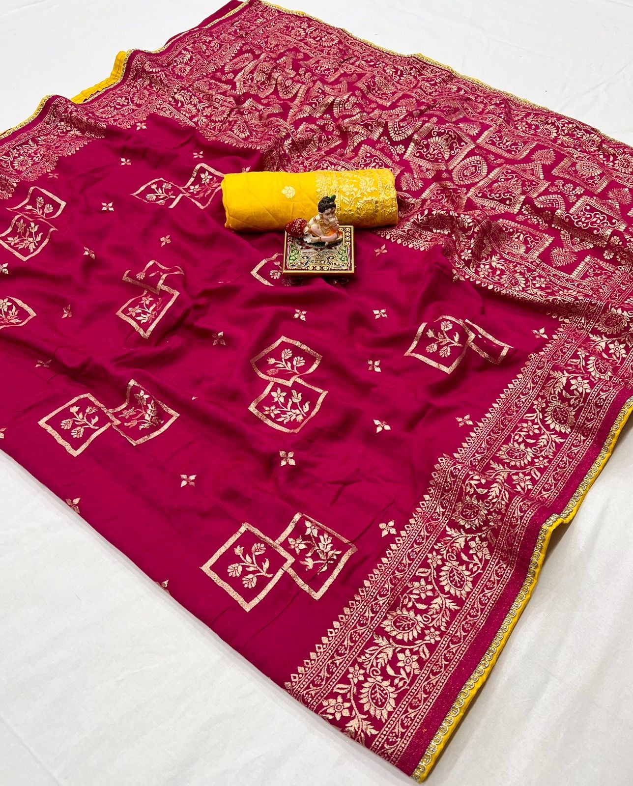 Muslin Silk zari saree