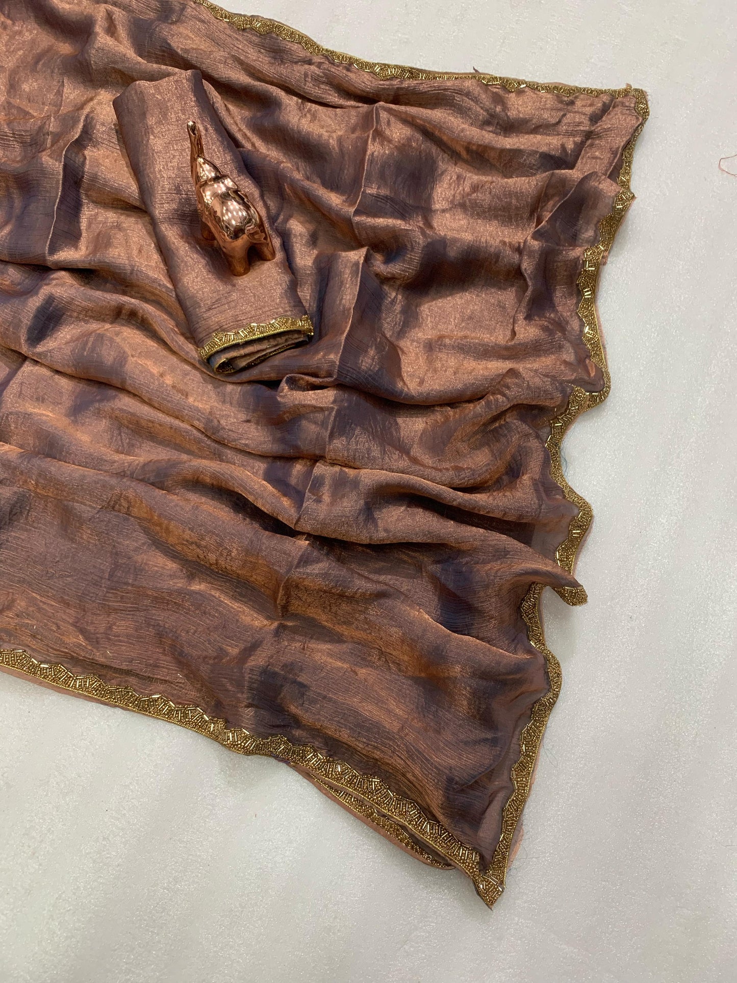Two Tone Fendy Chiffone saree