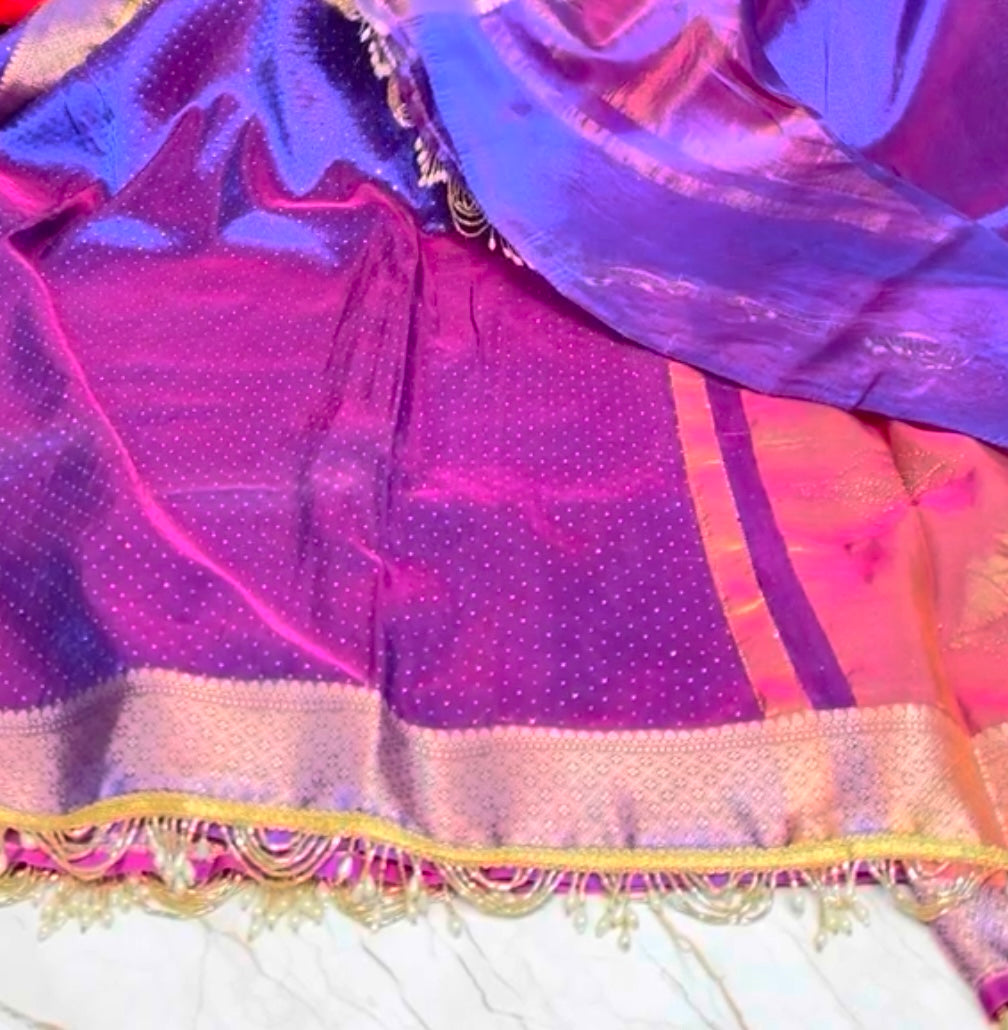 Banarasi Handloom Soft Tissue Silk Stone Work Saree