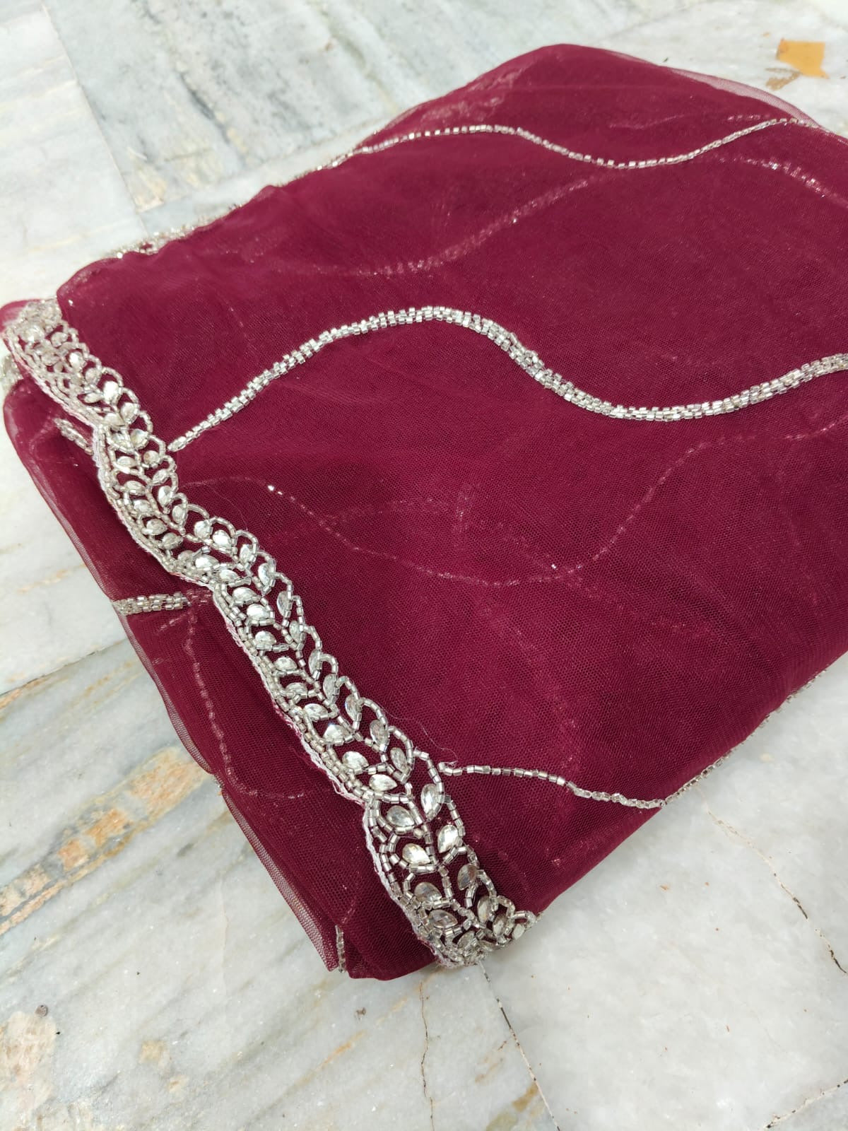 Payal design net handwork saree