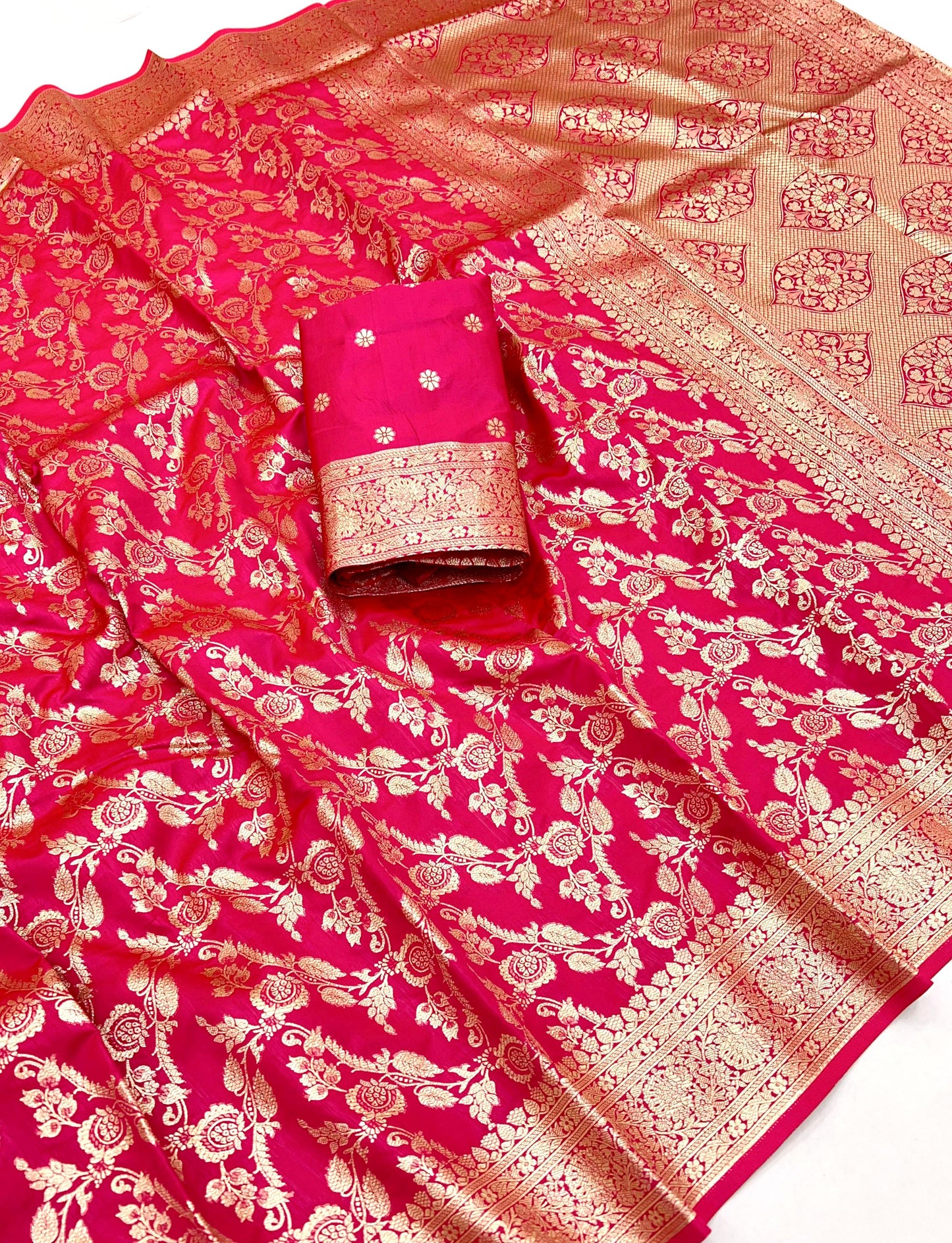 Soft banarasi silk saree