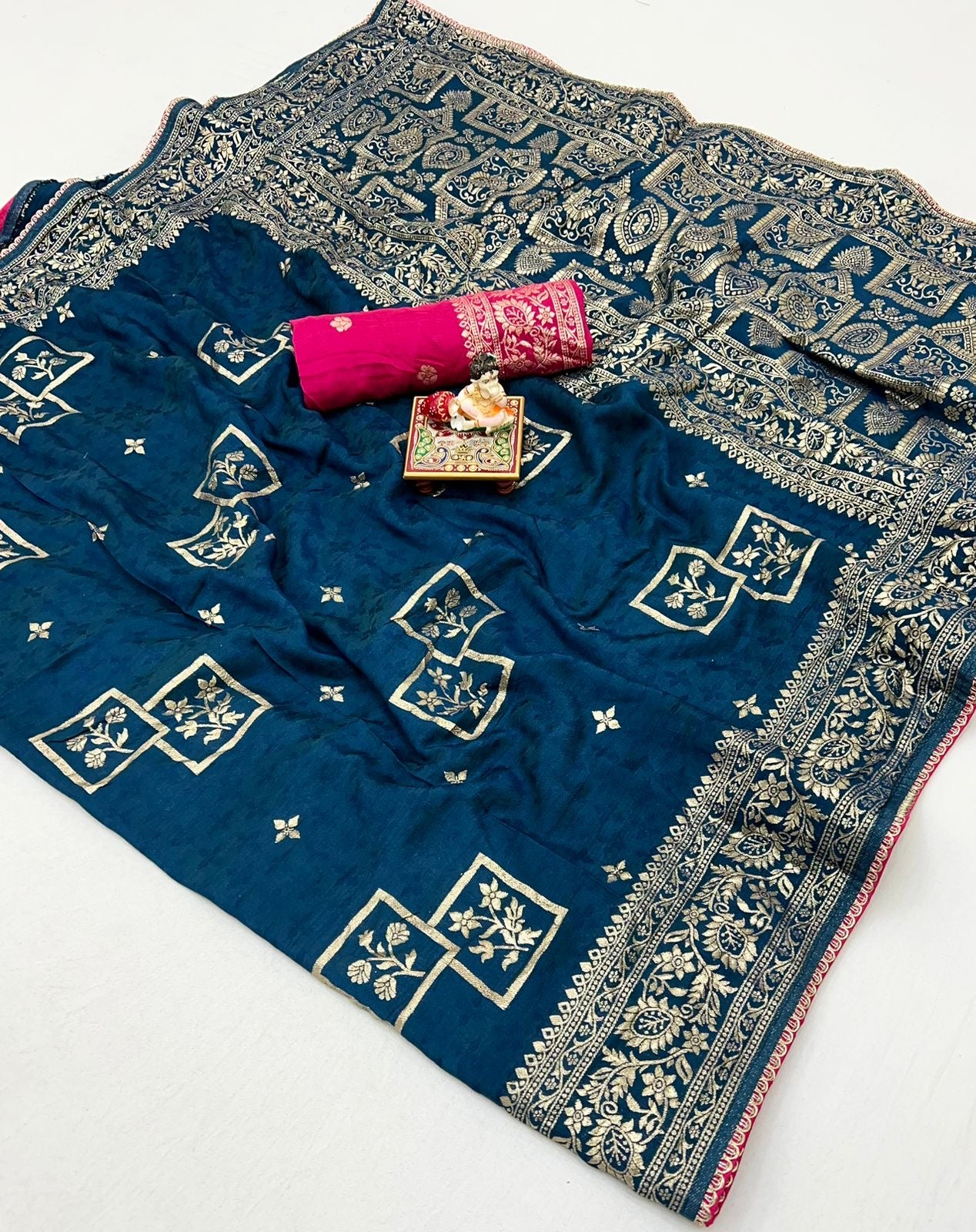 Muslin Silk zari saree