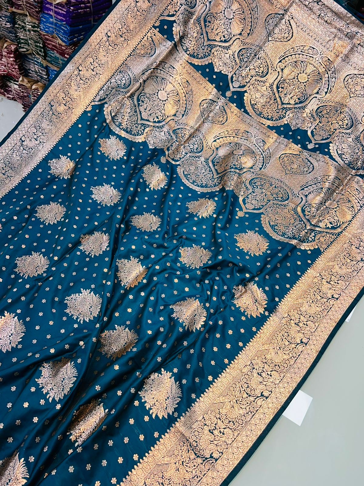 Banarasi silk saree with Pure Banarasi Jari
