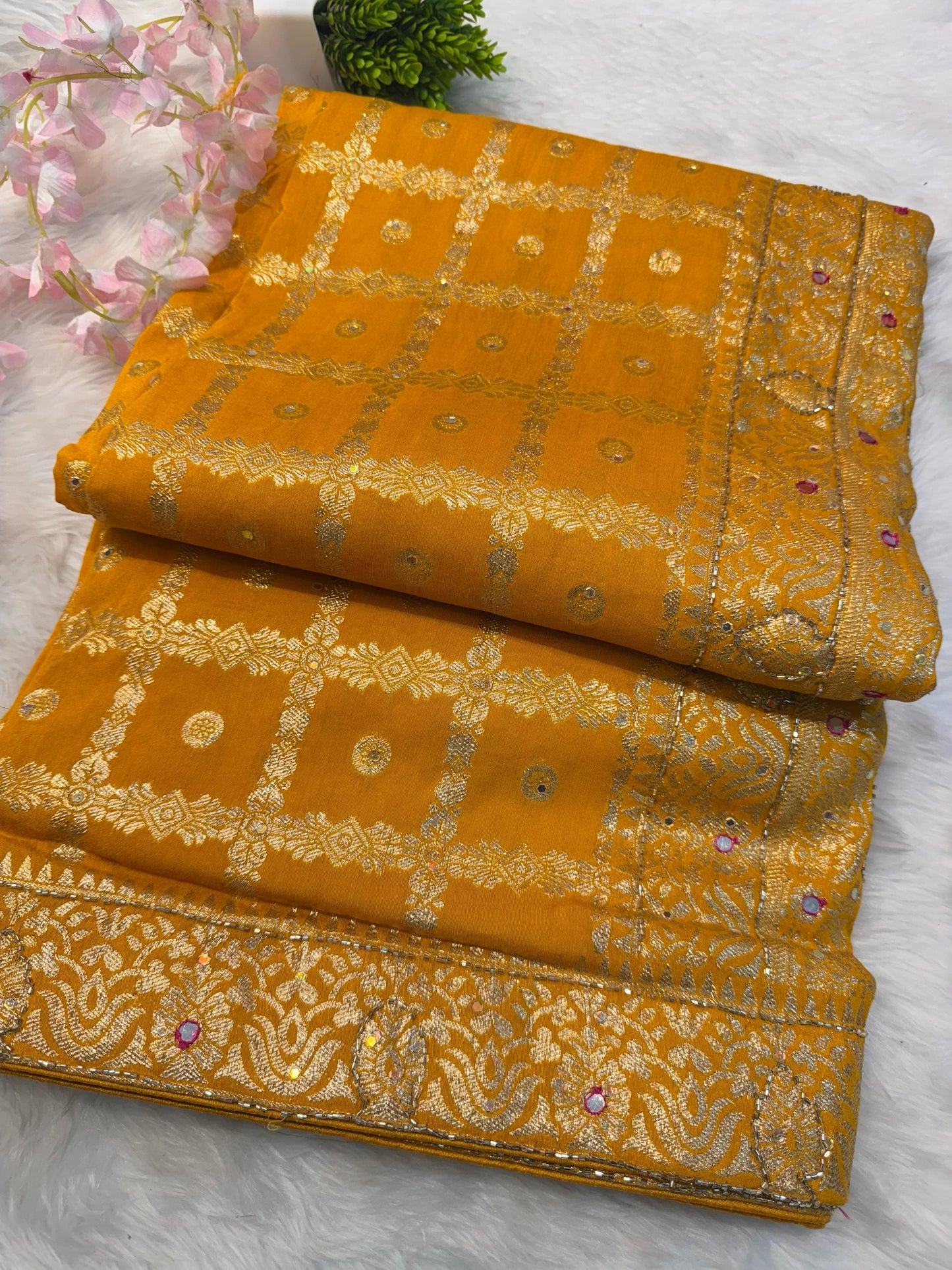 DolaSilk sareewith handwork