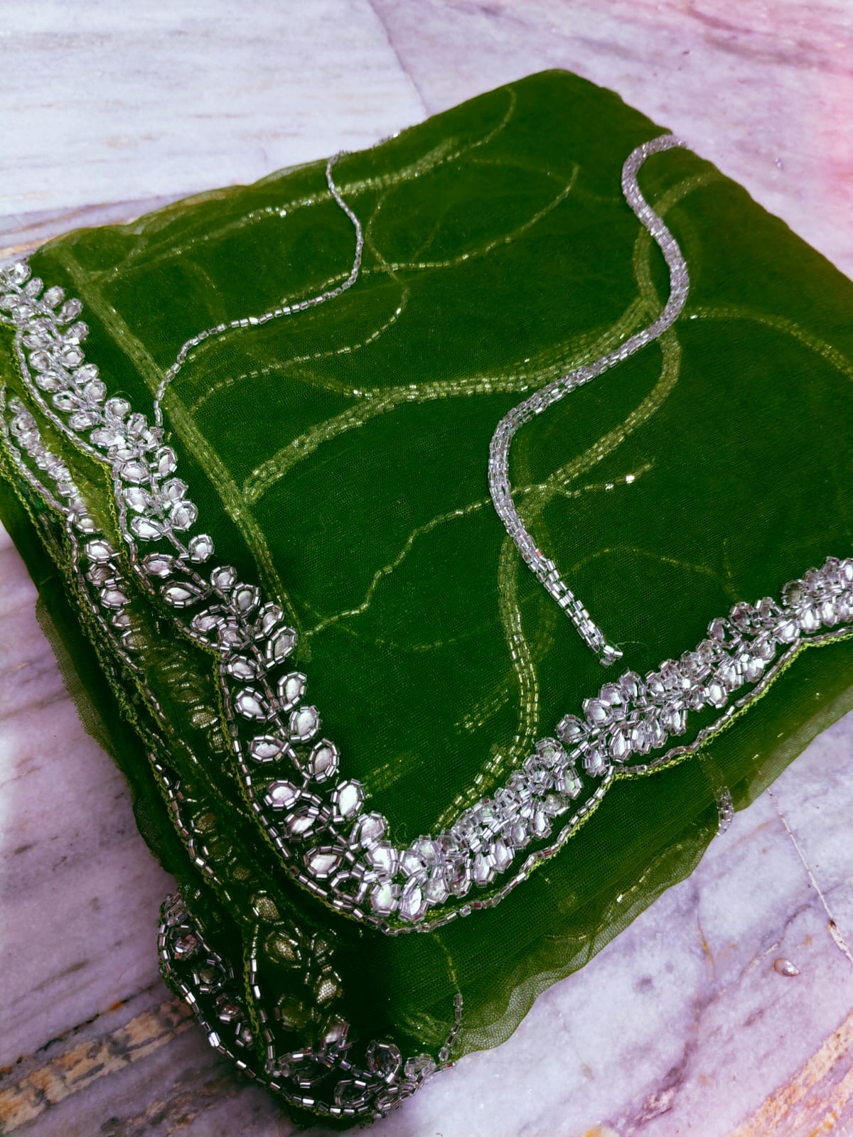 Payal design net handwork saree