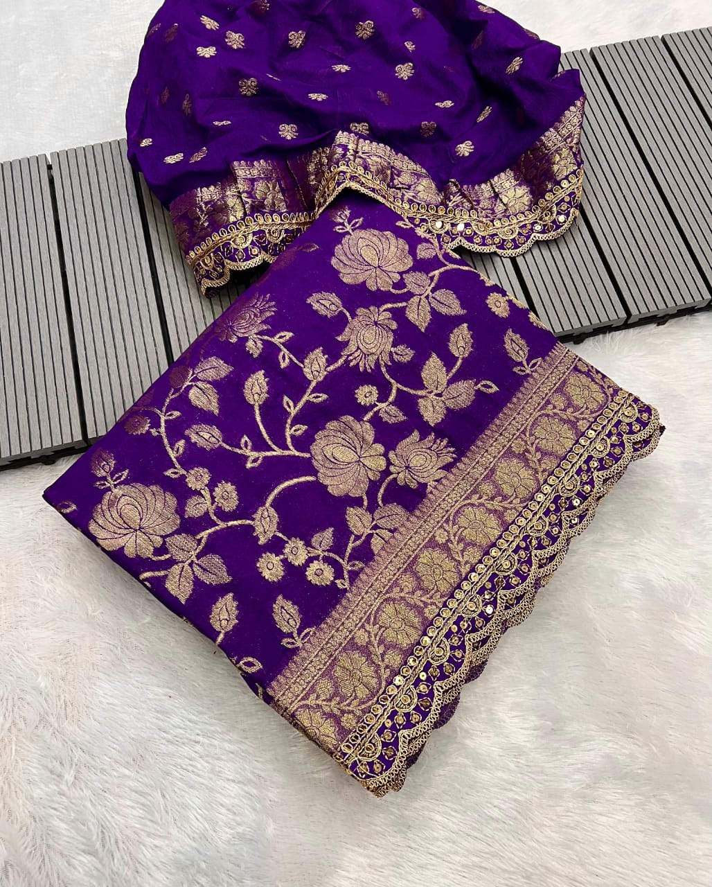 khaddi georgette designer saree in sabyasachi design