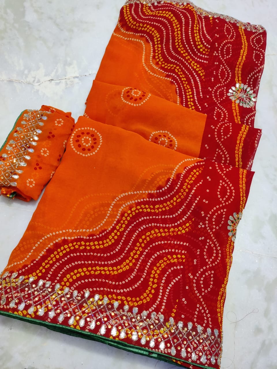 bandhej saree