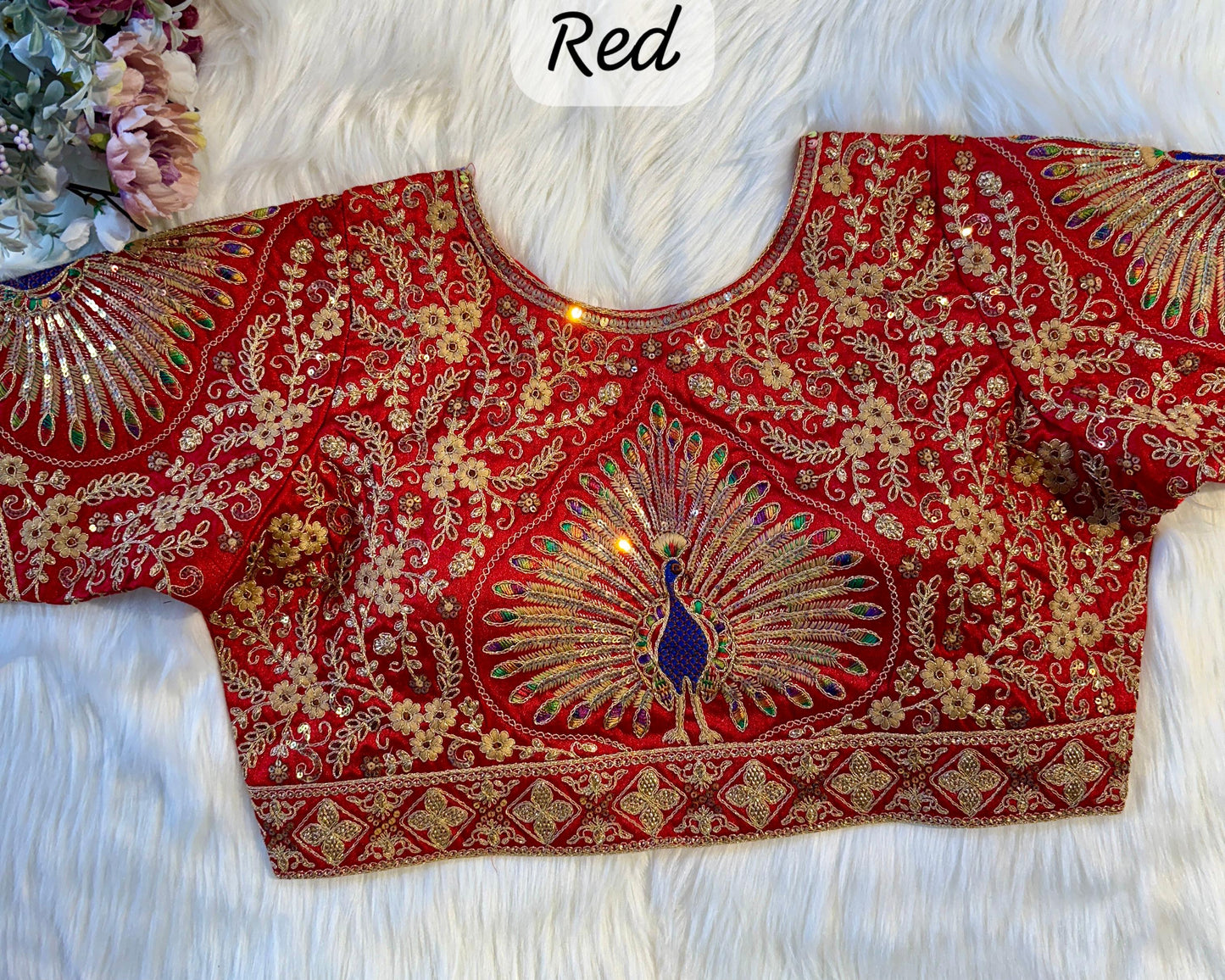 PEACOCK BRIDAL BLOUSE