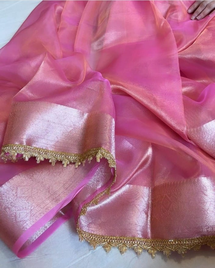 Banarasi SOFT GLASS TISSUE SILK saree