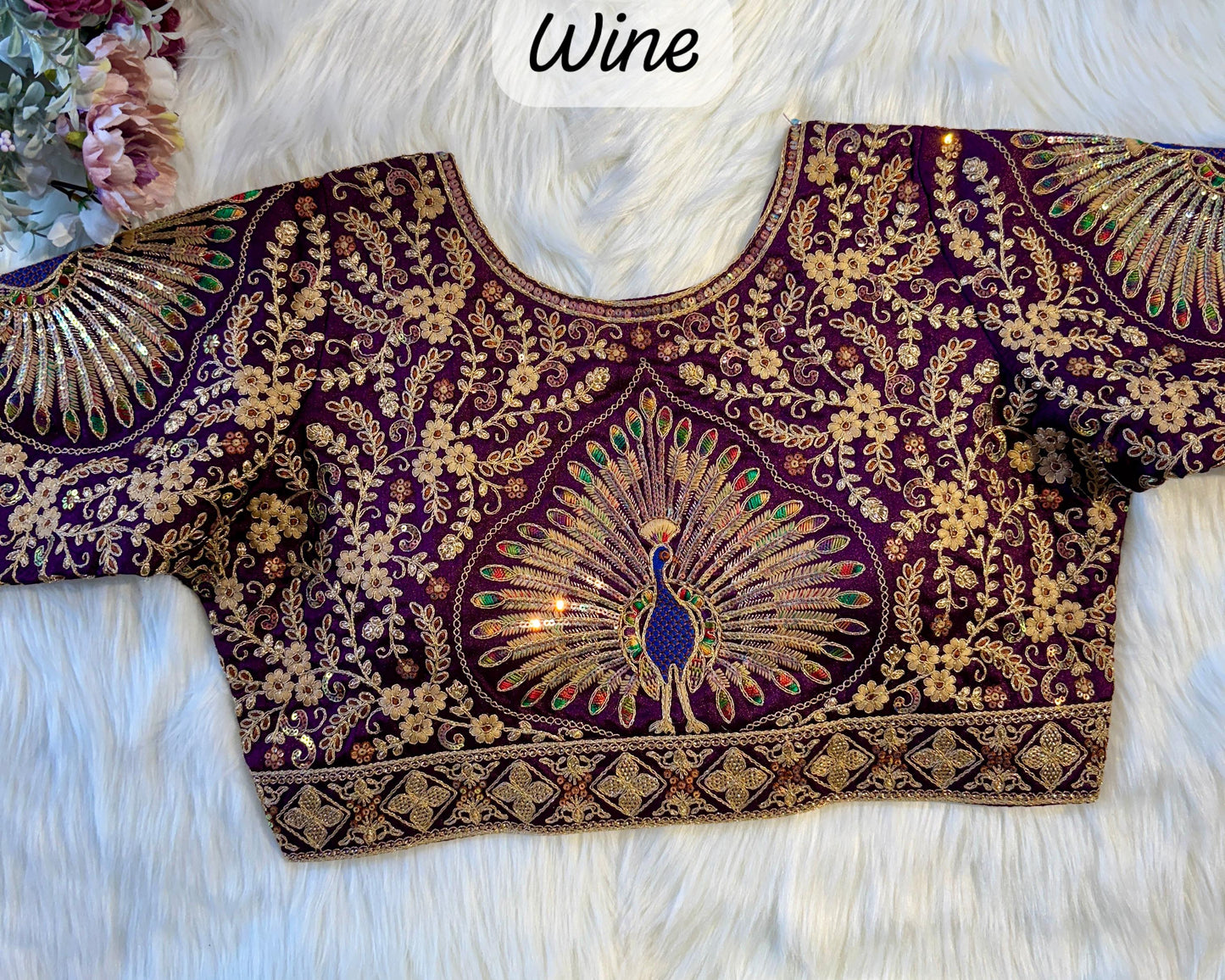 PEACOCK BRIDAL BLOUSE