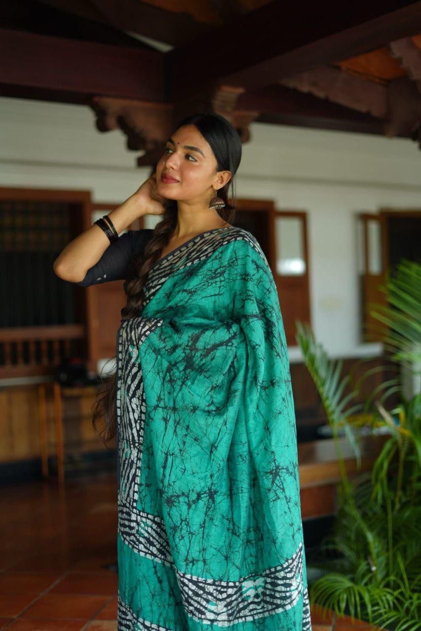Pure Linen Saree