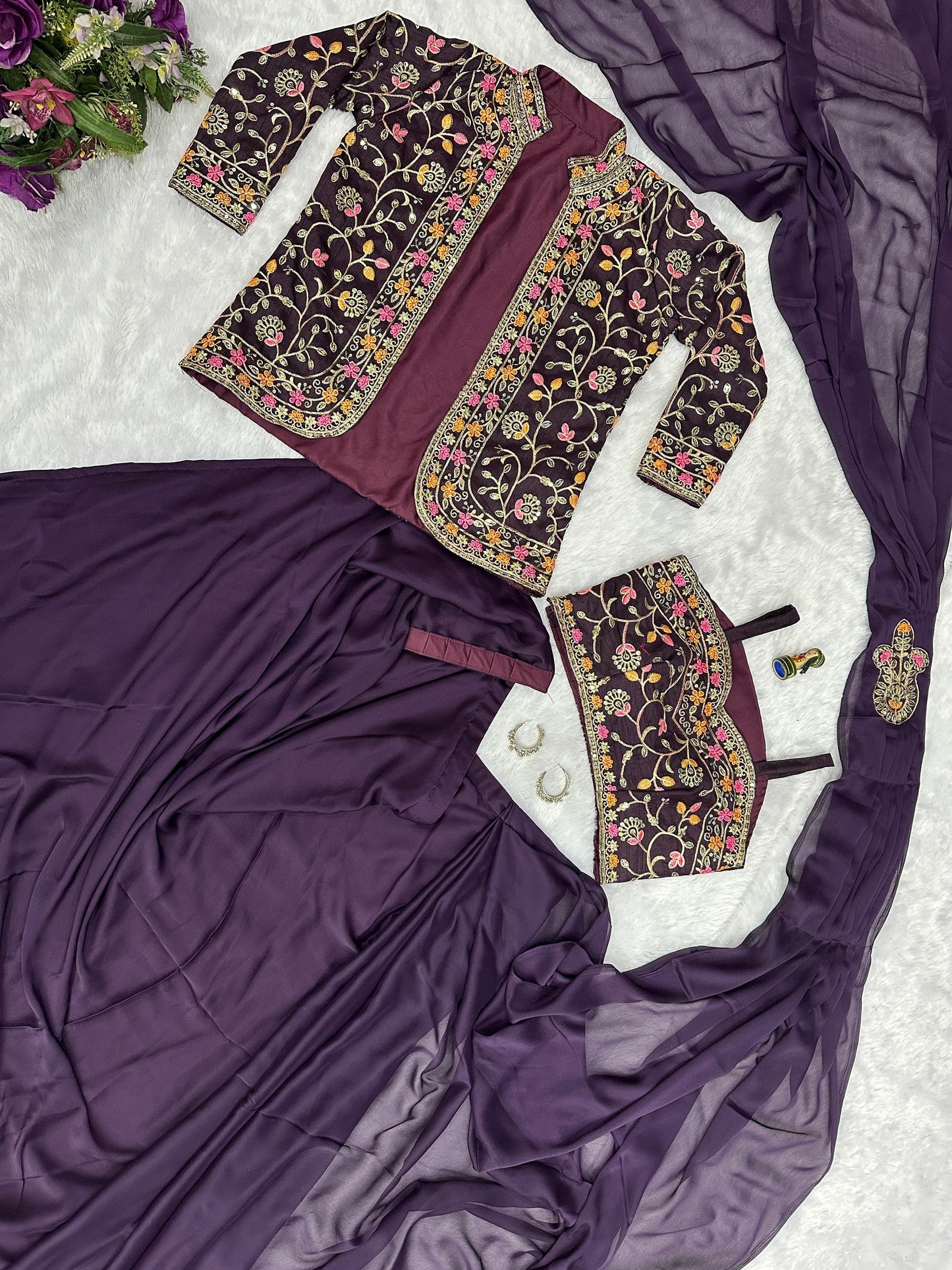 Ready To Wear Saree With Jacket