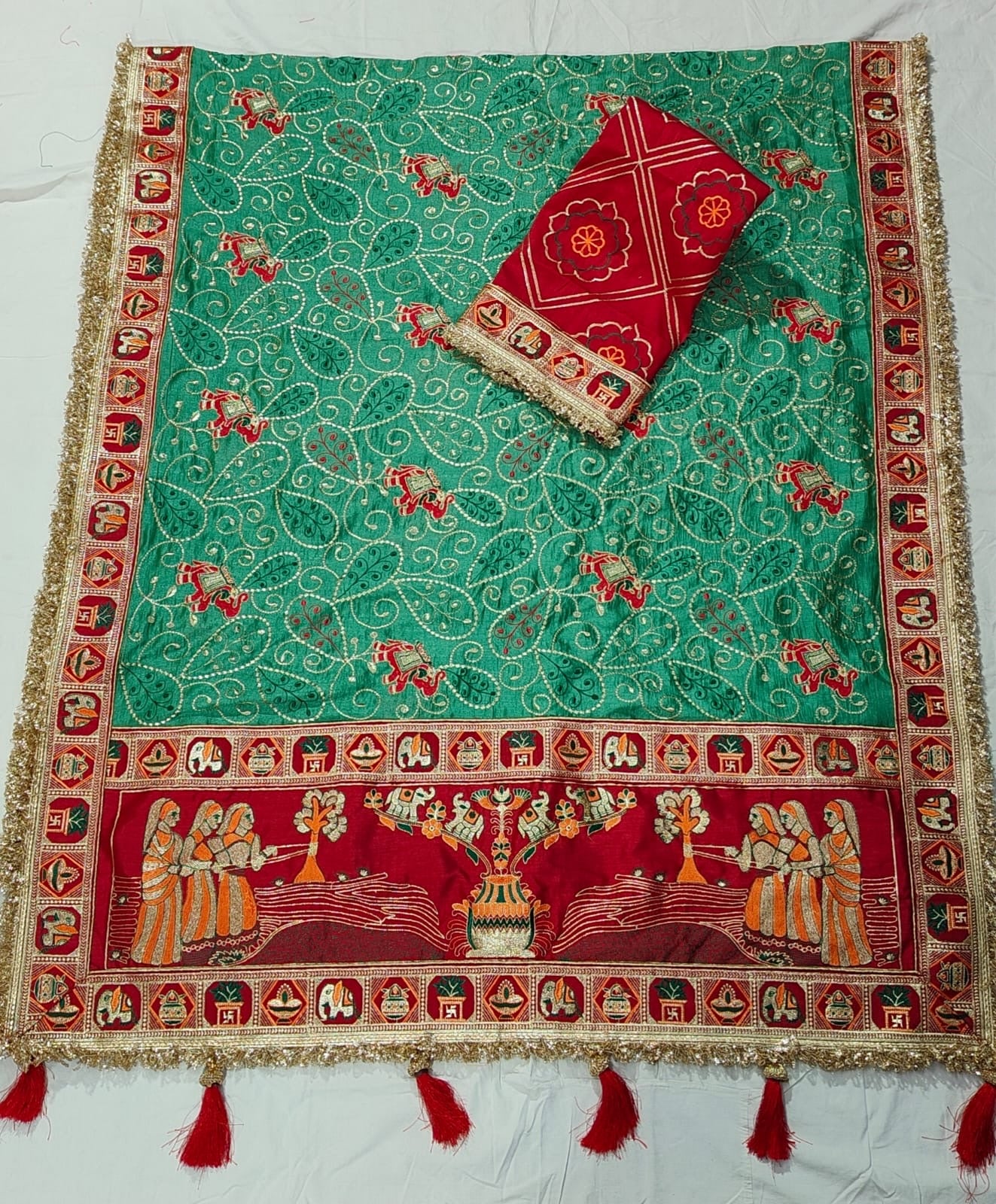 Heavy Vichitra Silk saree