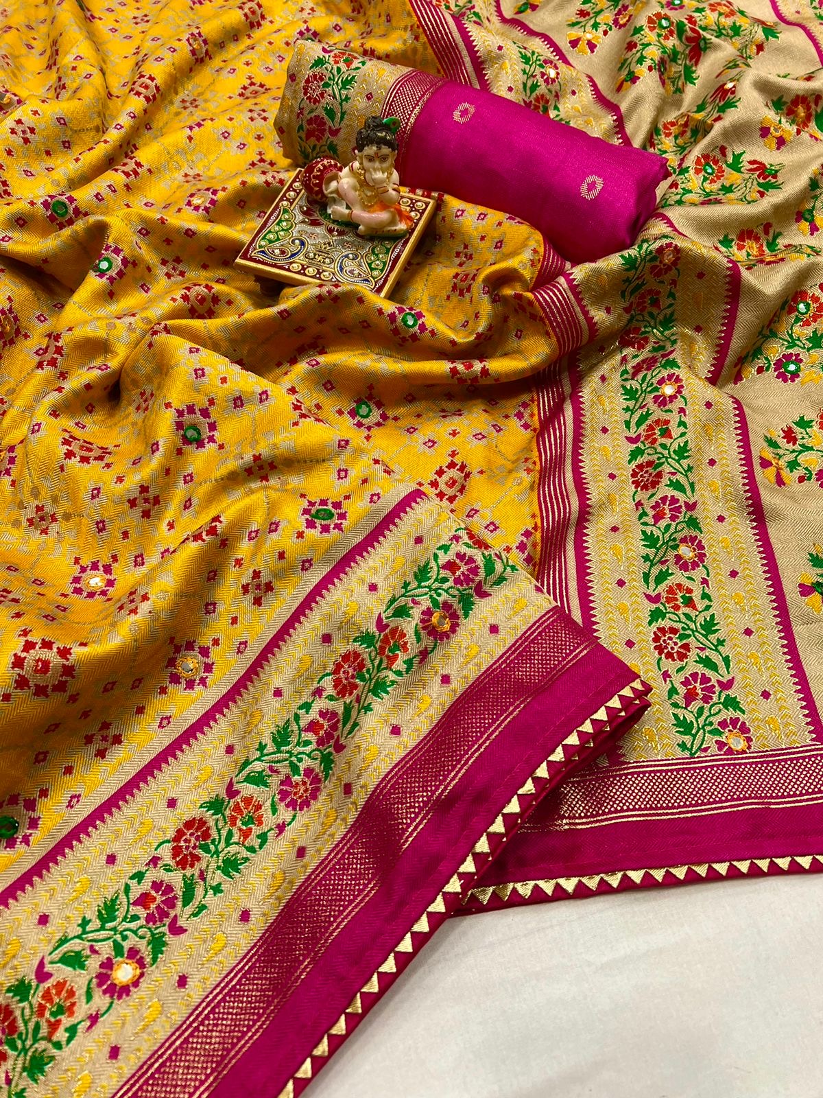 Soft Pashmina Silk Printed Saree