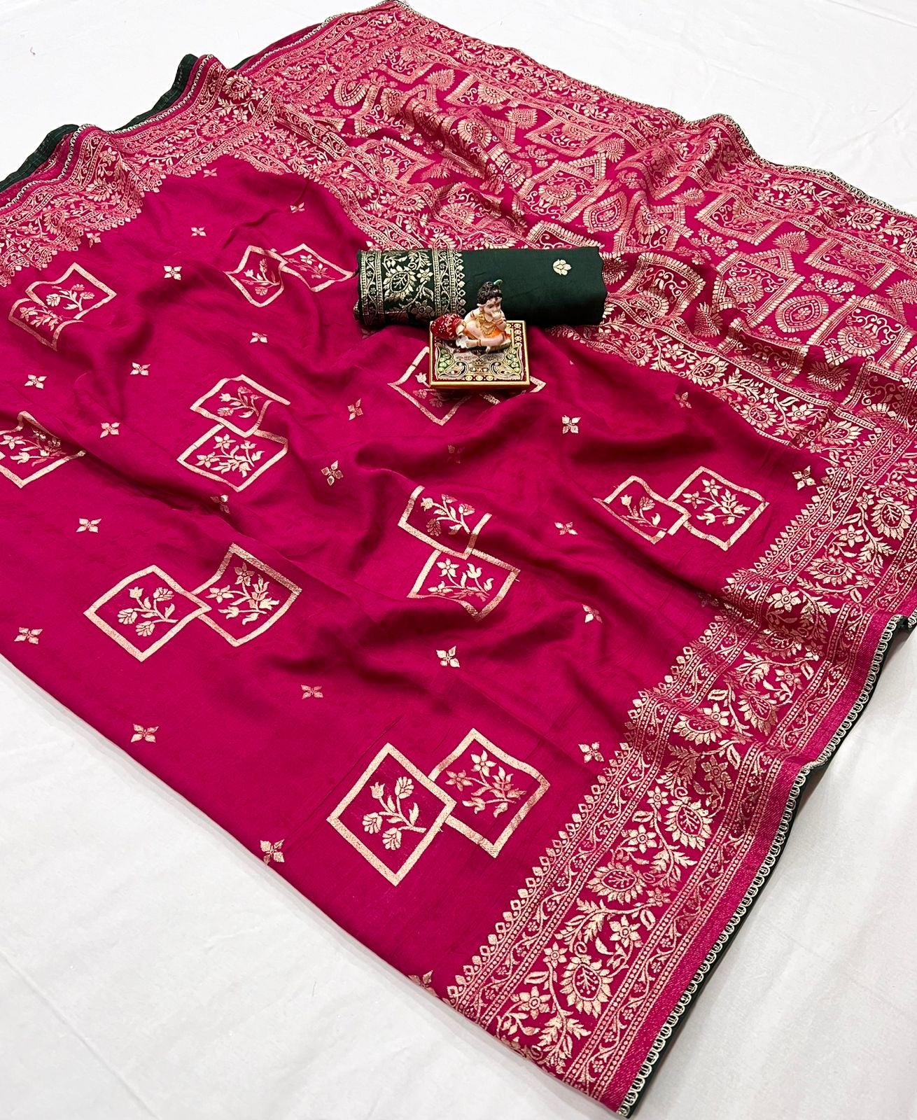 Muslin Silk zari saree