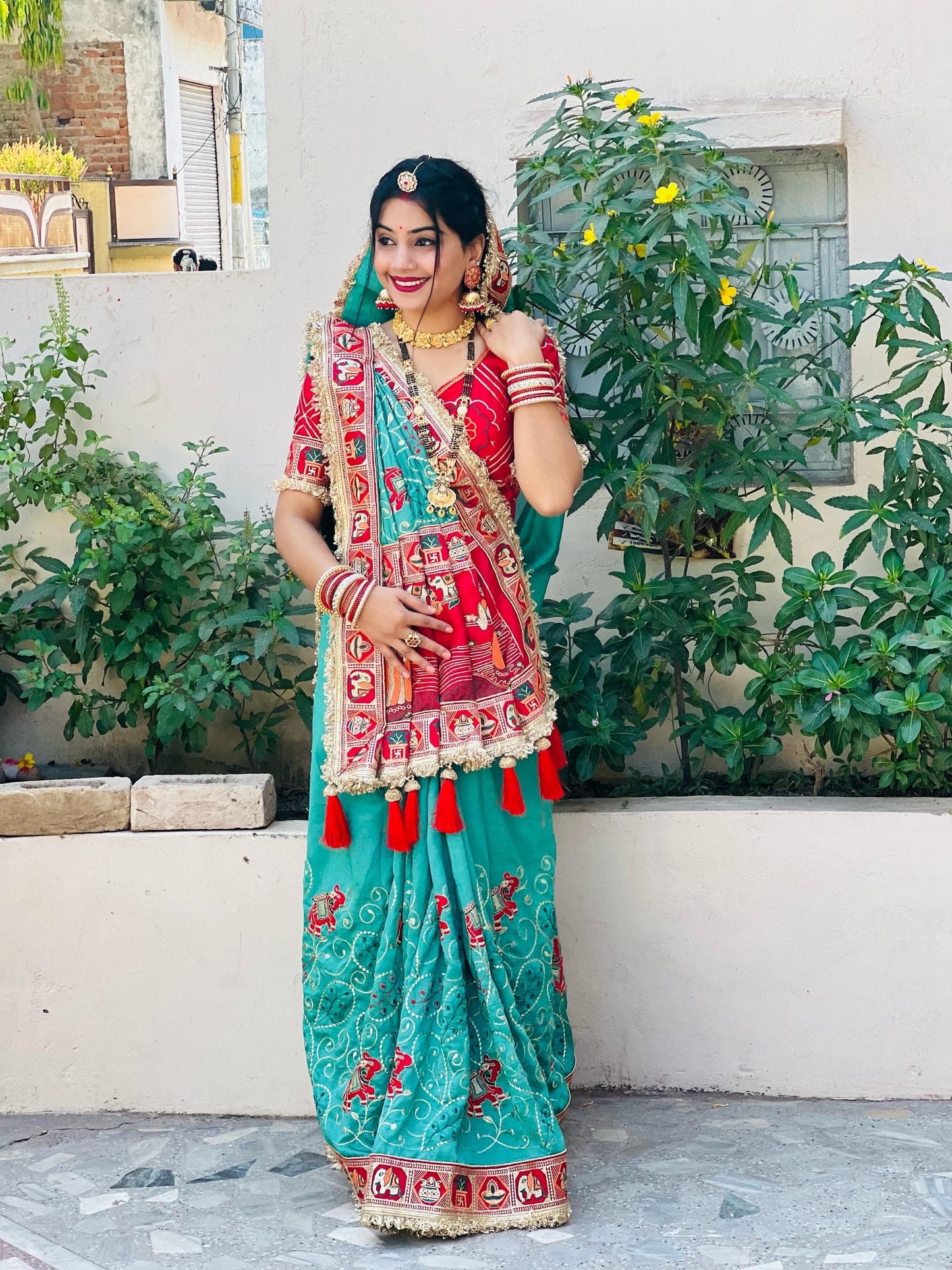 Heavy Vichitra Silk saree