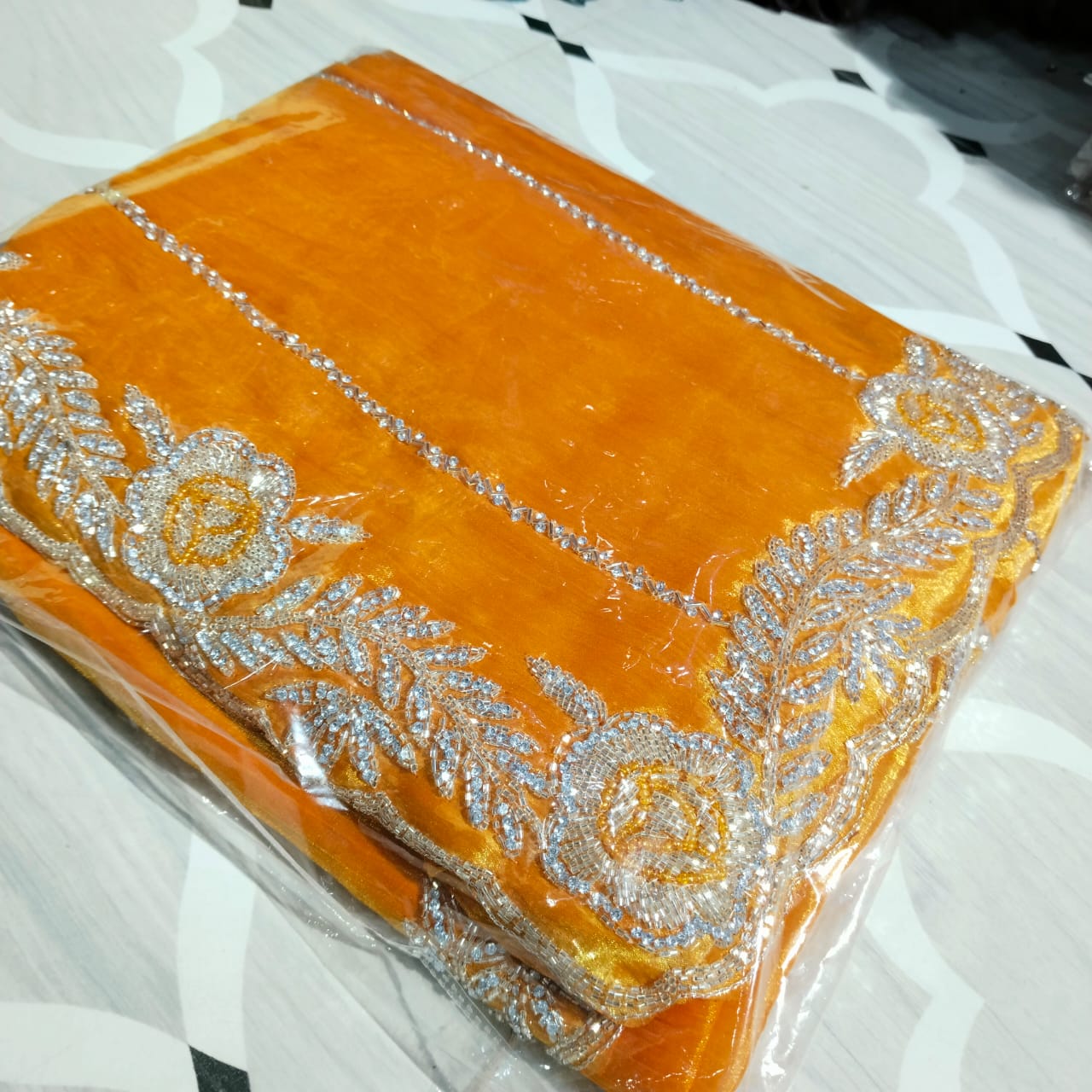 Jimmy Choo Rose design Saree