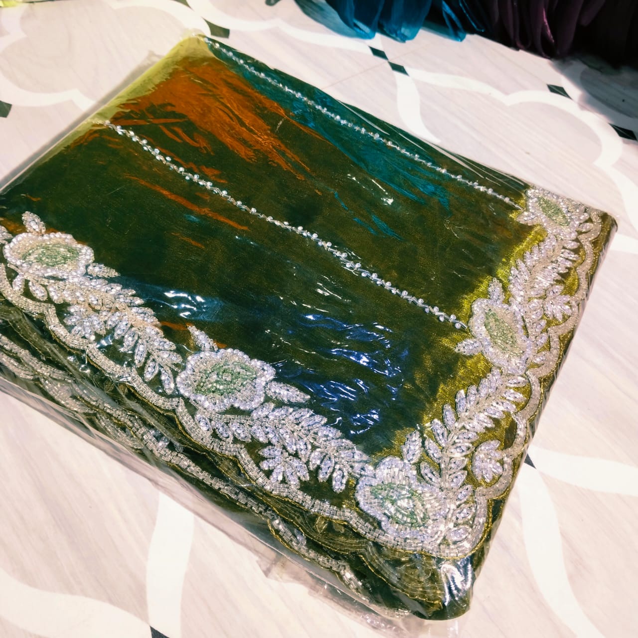 Jimmy Choo Rose design Saree