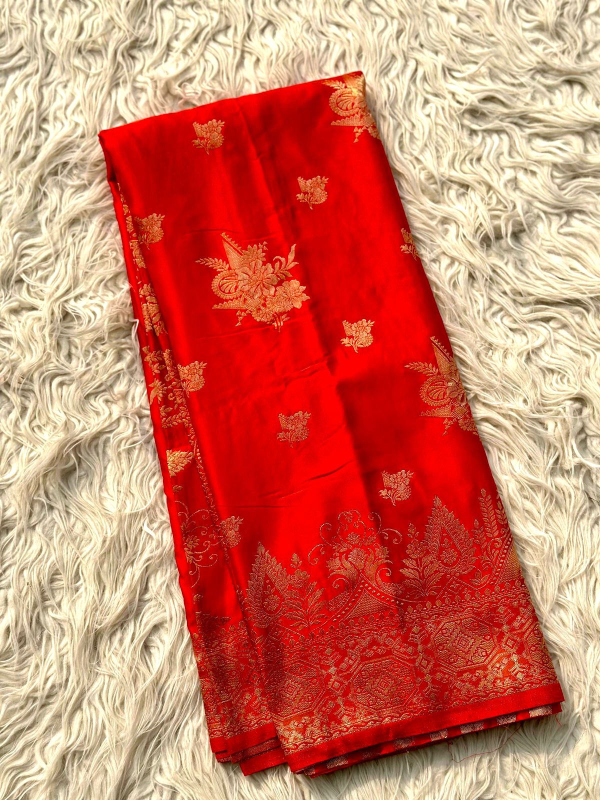 Banarsi satan crape mashru silk saree