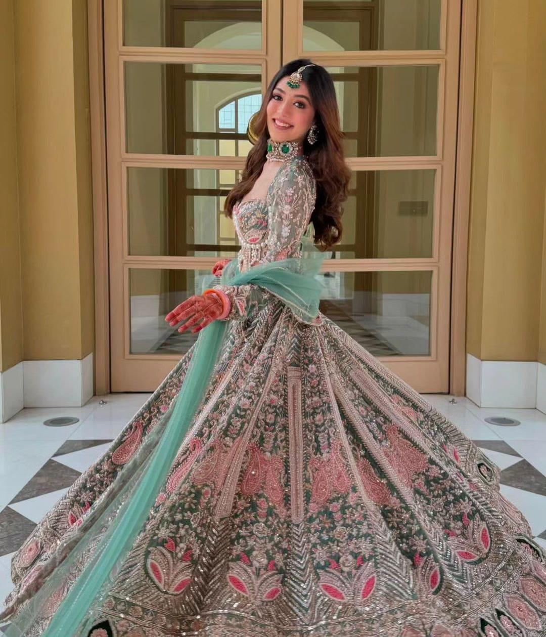 Kasturi Silk Embellished With Heavy Embroidery Lehnga chunni
