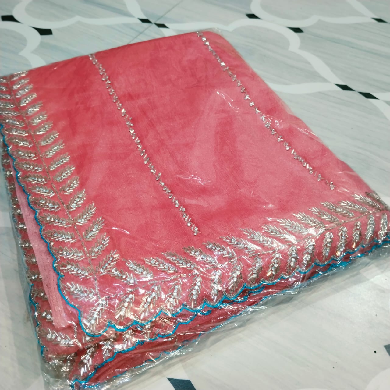 Jimmy Choo saree with handwork