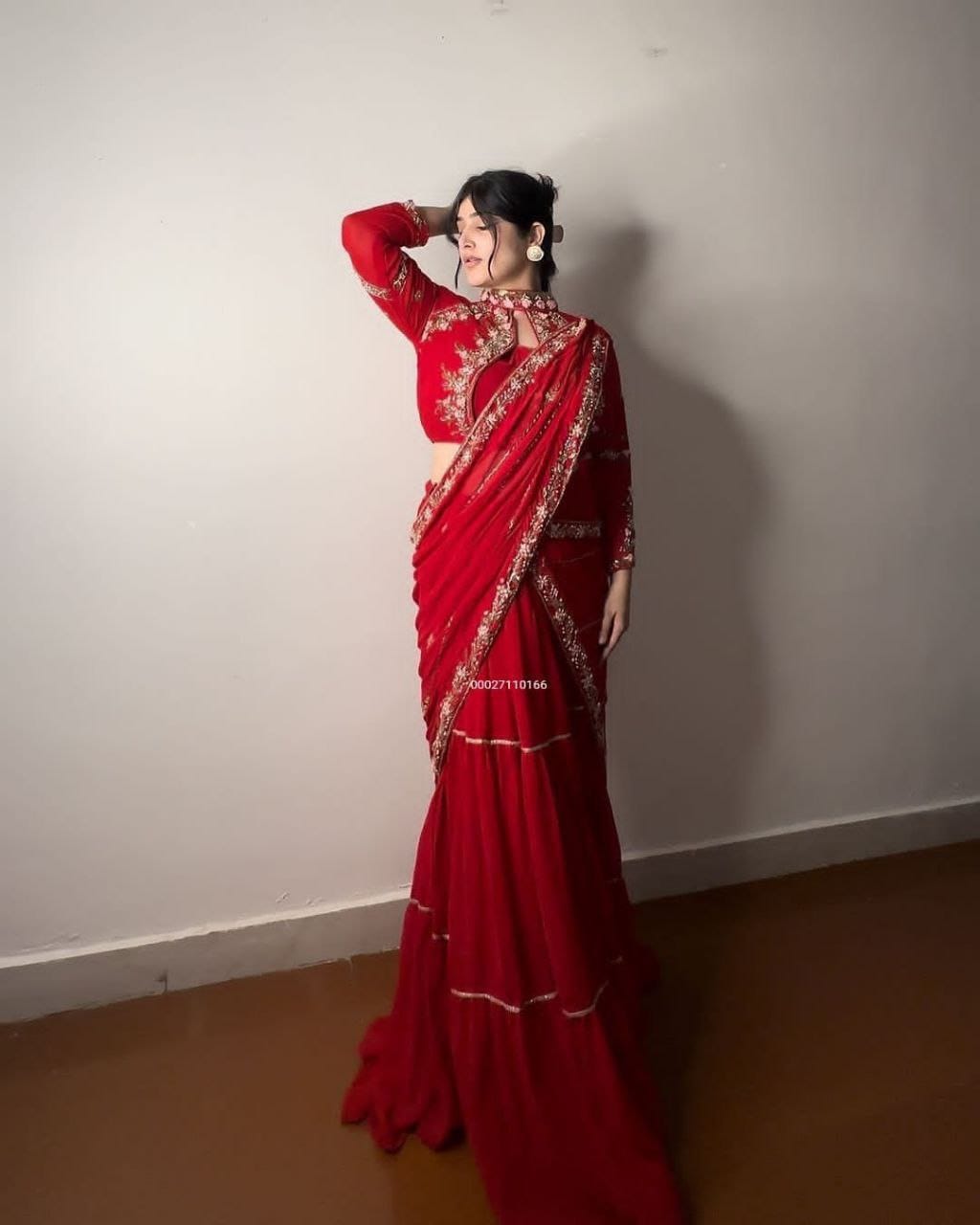 Lehnga Saree Georgette fabric