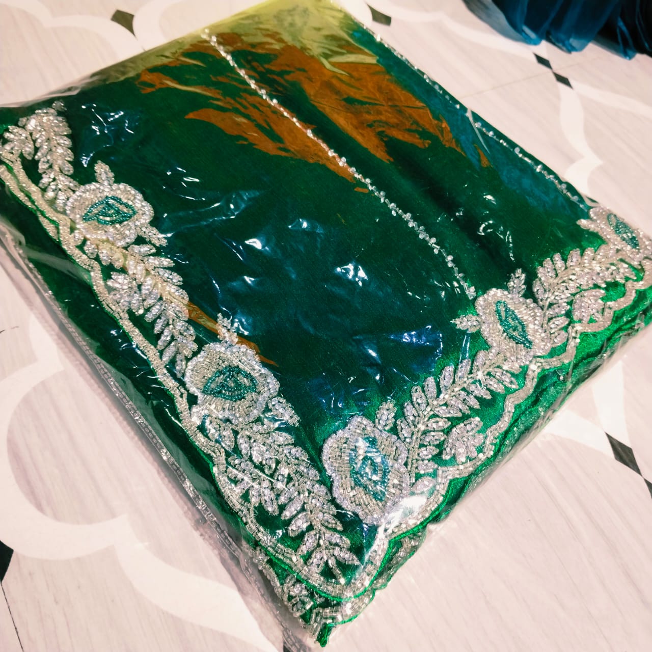 Jimmy Choo Rose design Saree