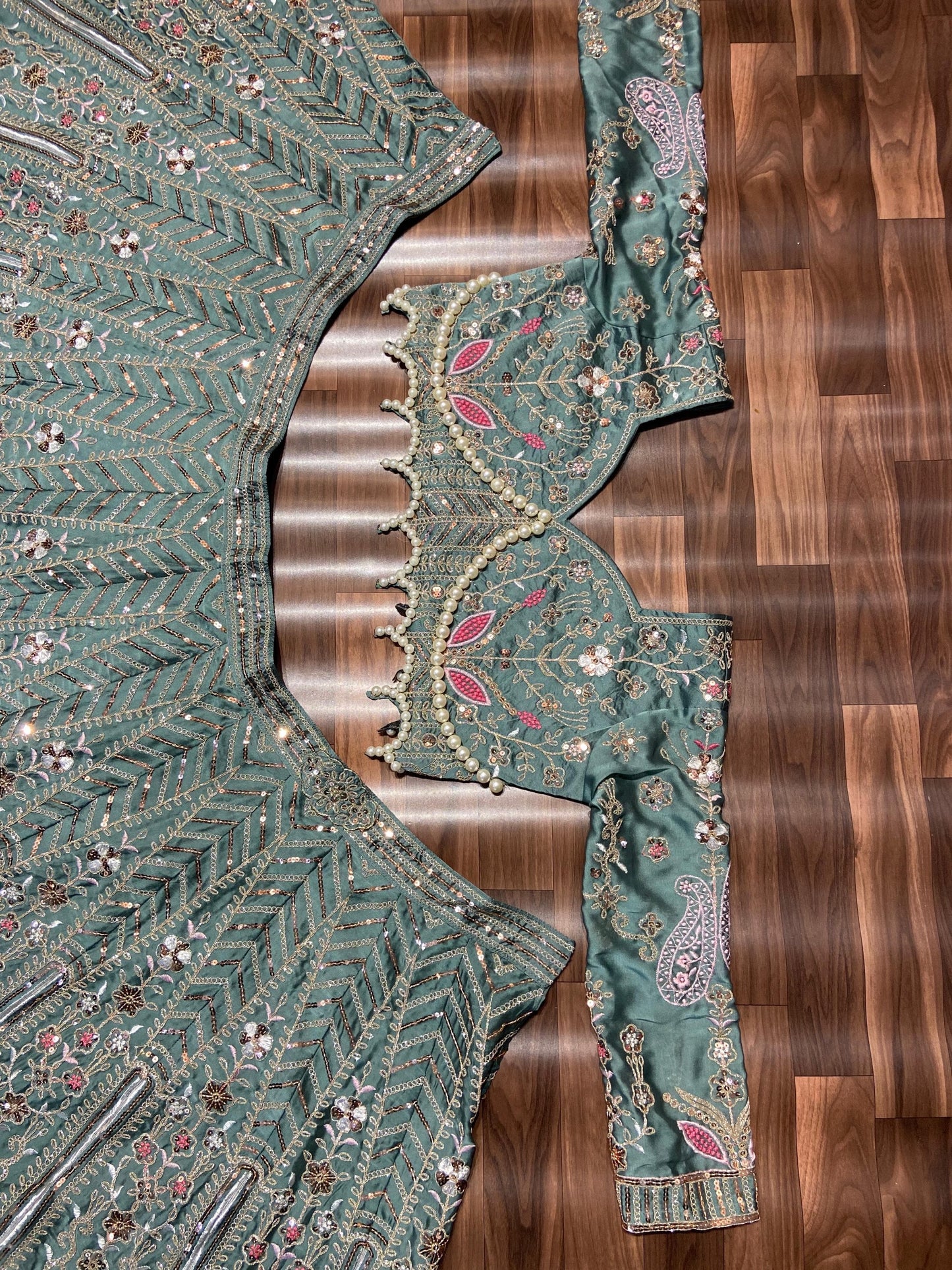 Kasturi Silk Embellished With Heavy Embroidery Lehnga chunni