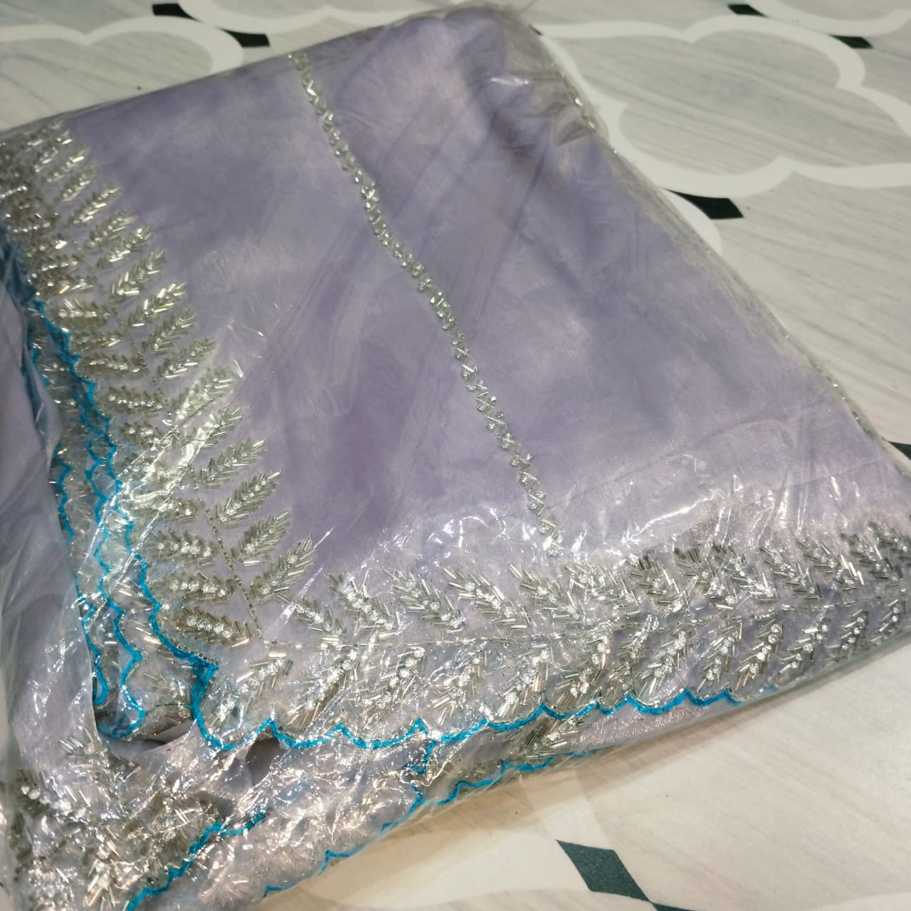 Jimmy Choo saree with handwork