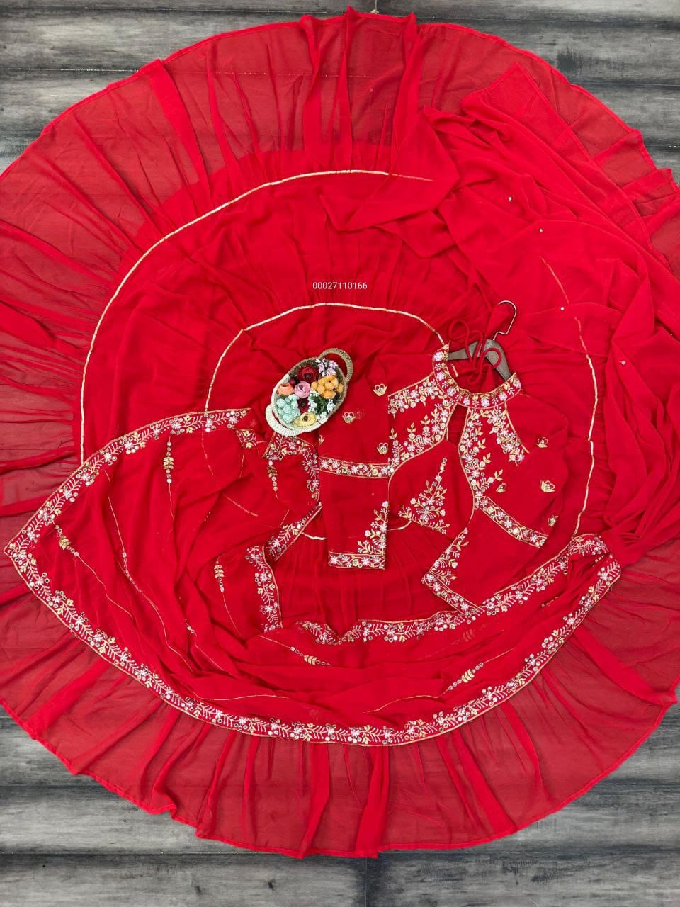 Lehnga Saree Georgette fabric