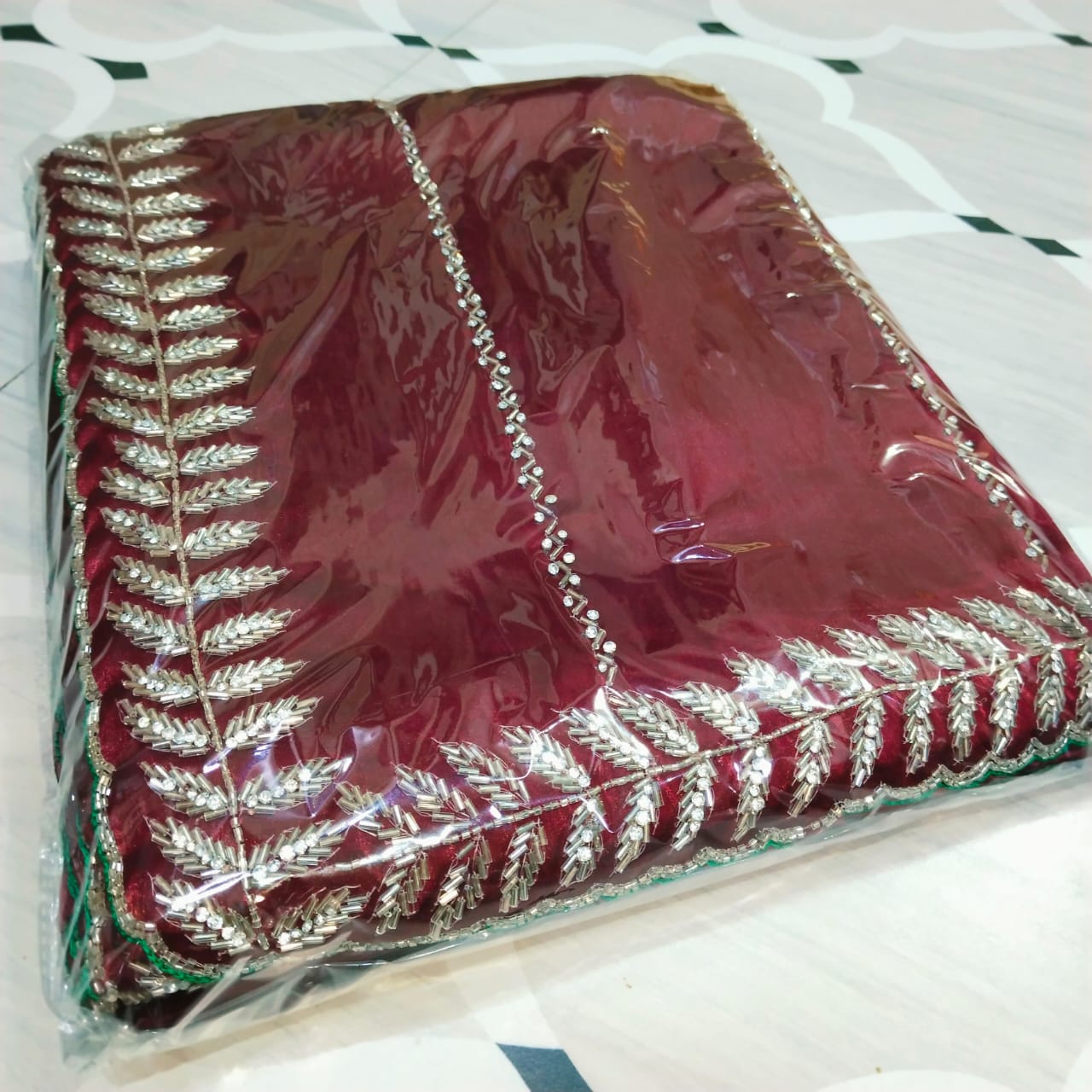 Jimmy Choo saree with handwork