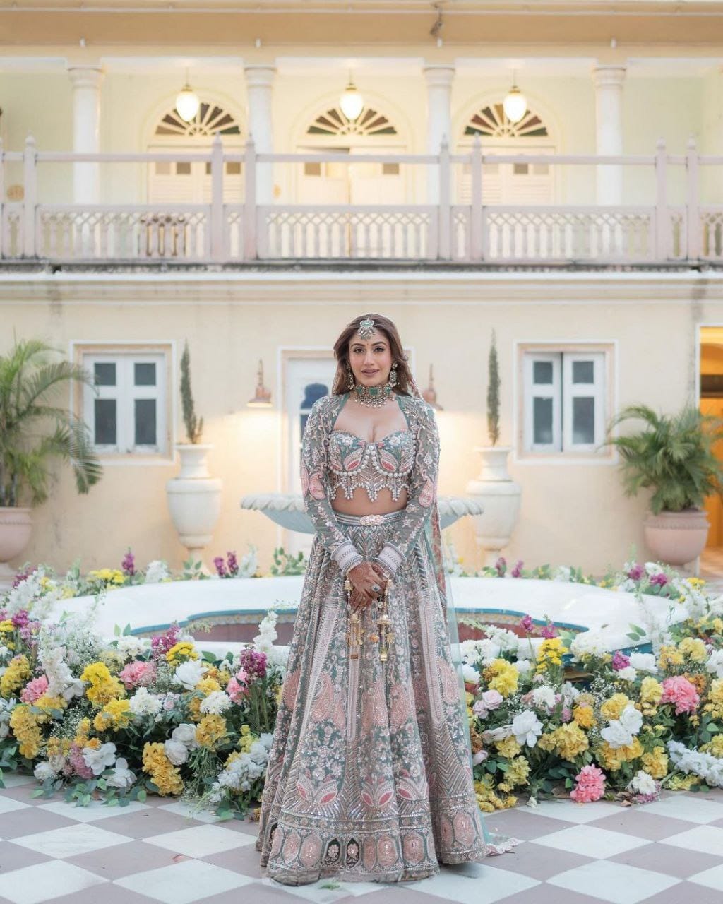 Kasturi Silk Embellished With Heavy Embroidery Lehnga chunni