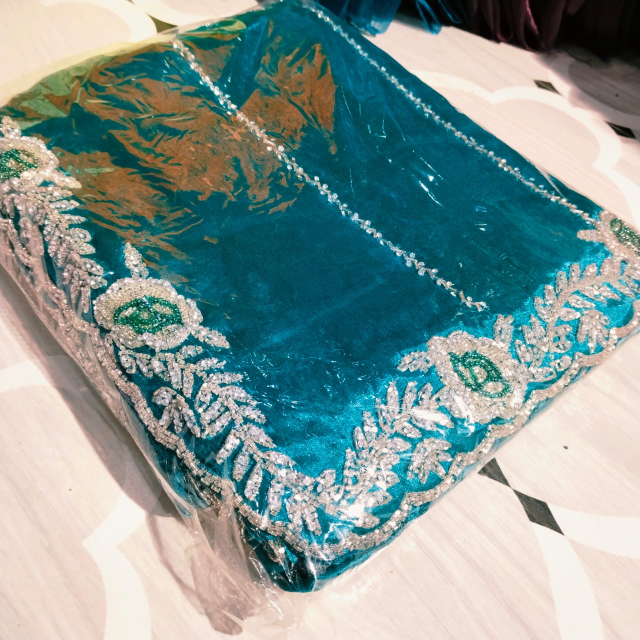 Jimmy Choo Rose design Saree